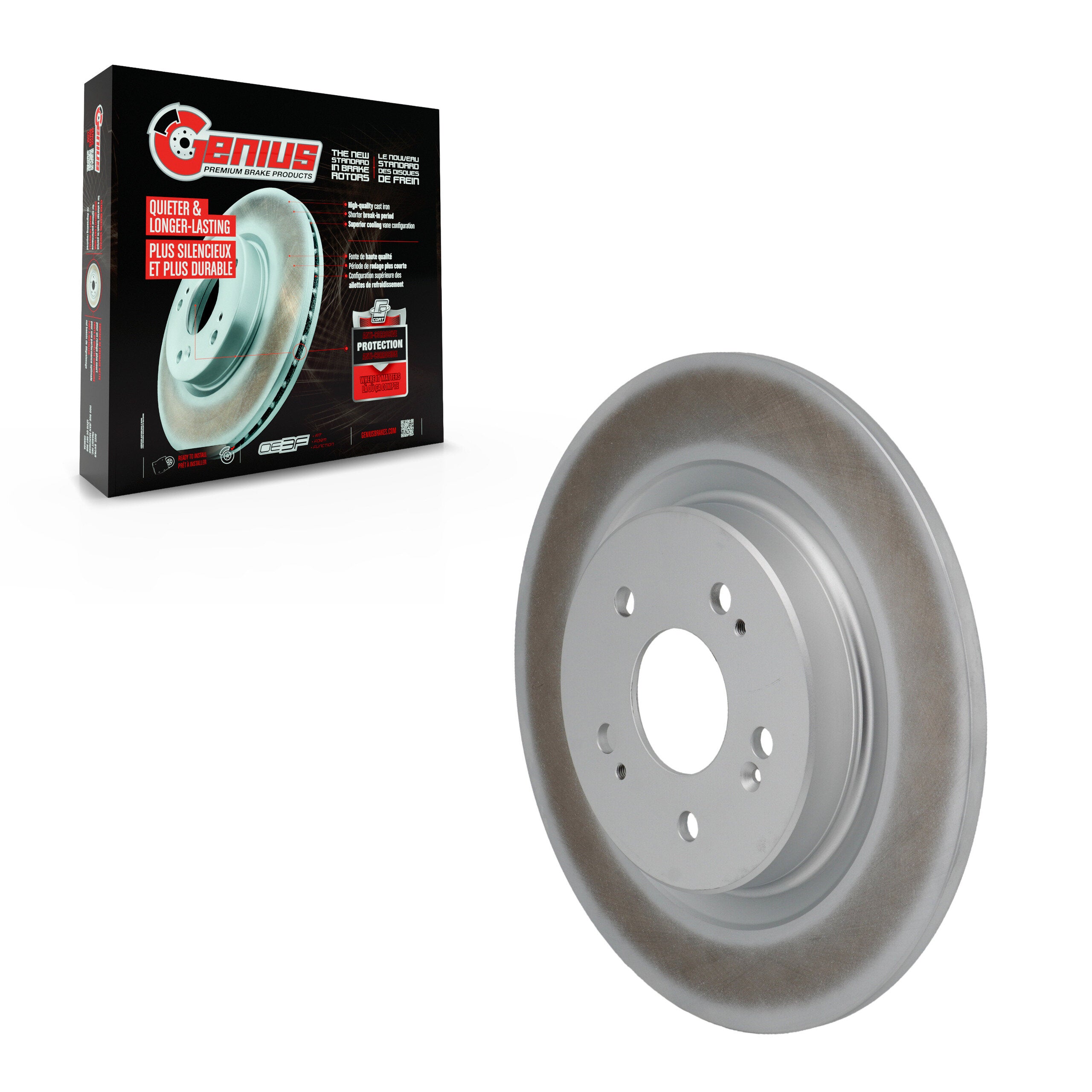 Genius GCR-G8461 Disc Brake Rotor for 2022-2024 Acura MDX - Rear