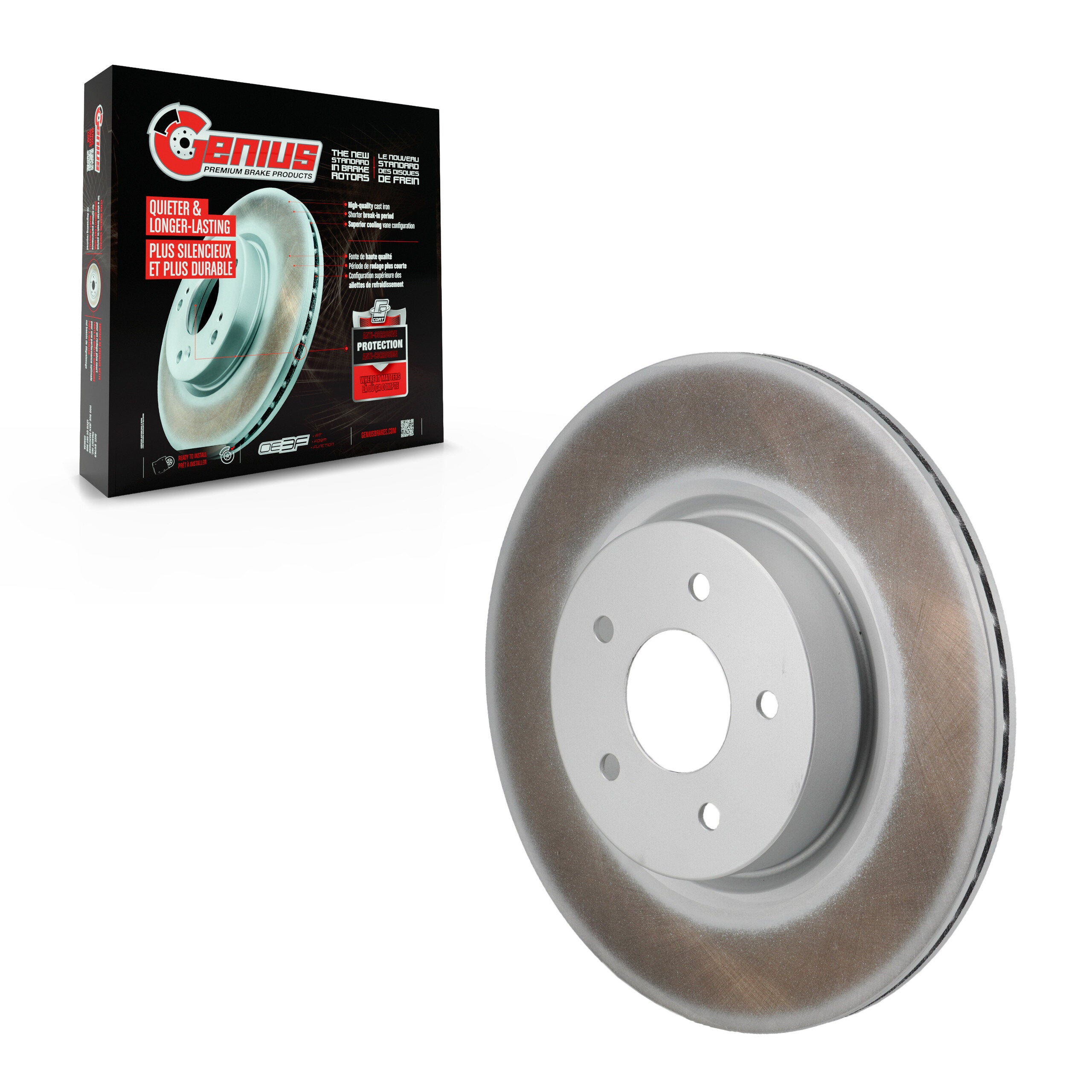 Genius GCR-G8469 Disc Brake Rotor for 2022-2025 Nissan Murano, Mitsubishi Outlander PHEV, Nissan ARIYA - Rear