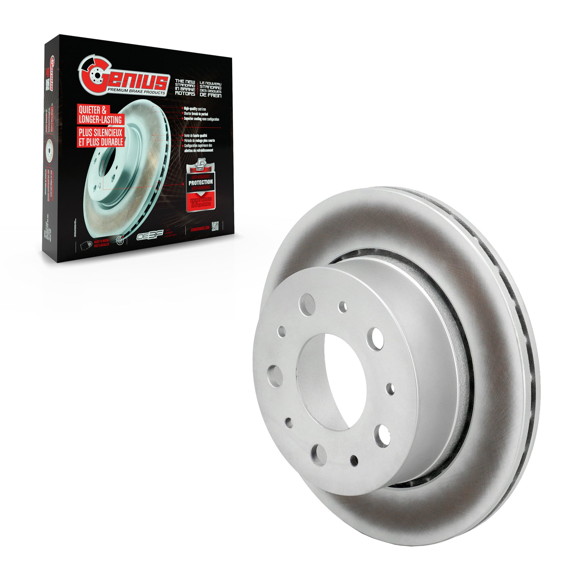 Genius GCR-G8471 Disc Brake Rotor for 2022-2024 Ram ProMaster 1500, Ram ProMaster 2500, Ram ProMaster 3500 - Rear