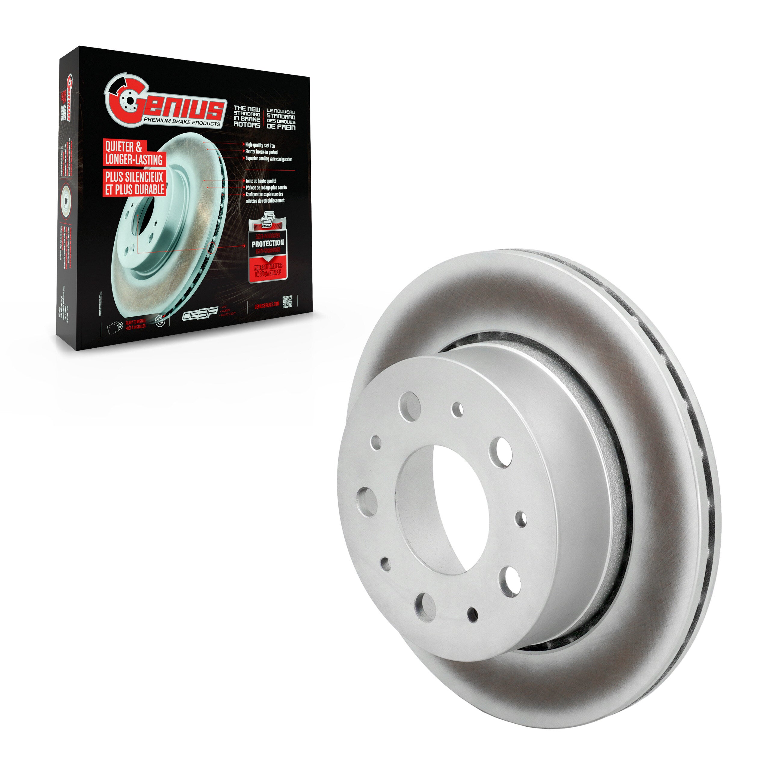 Genius GCR-G8471 Disc Brake Rotor for 2022-2024 Ram ProMaster 1500, Ram ProMaster 2500, Ram ProMaster 3500 - Rear