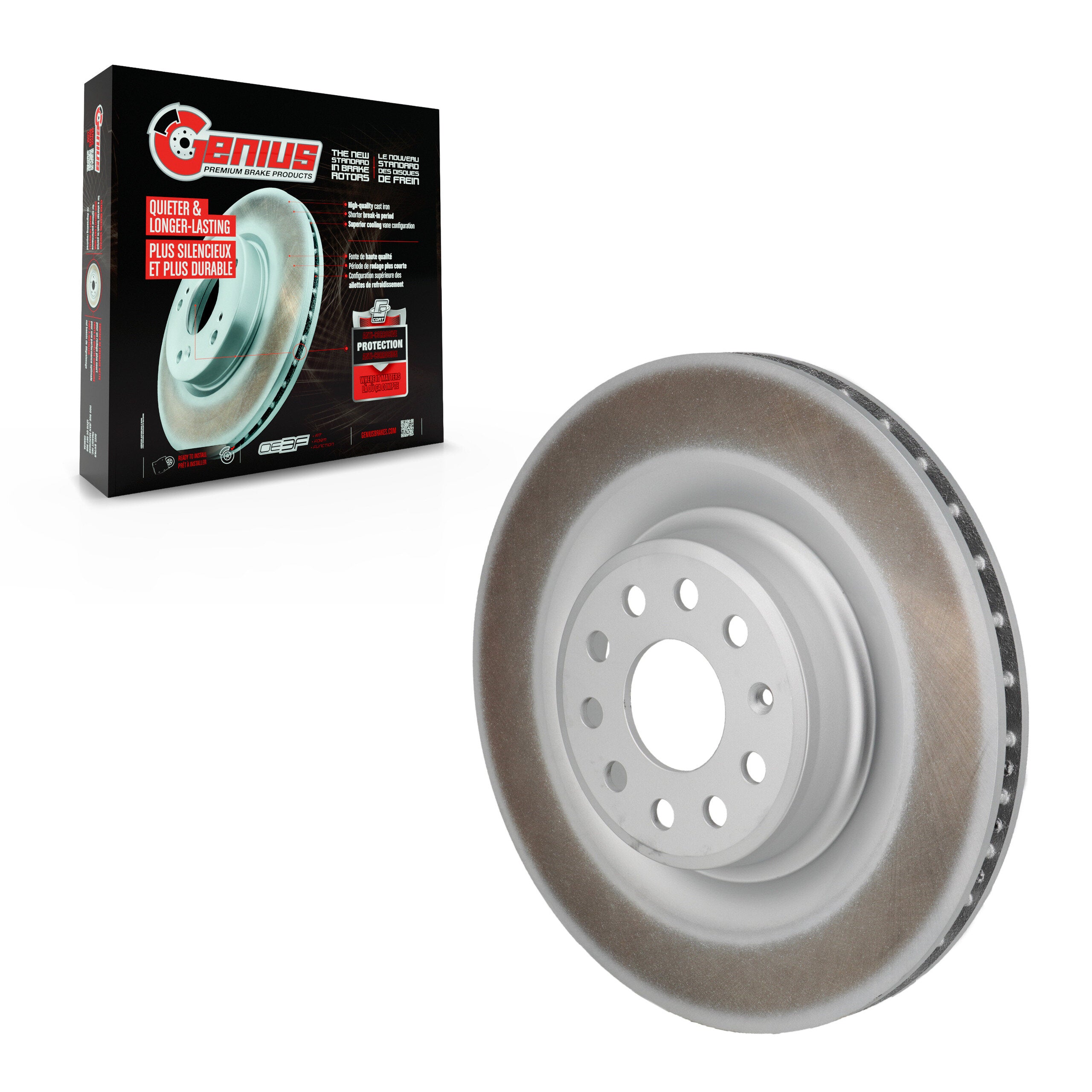 Genius GCR-G8478 Disc Brake Rotor for 2021-2023 Tesla S, Tesla X - Rear