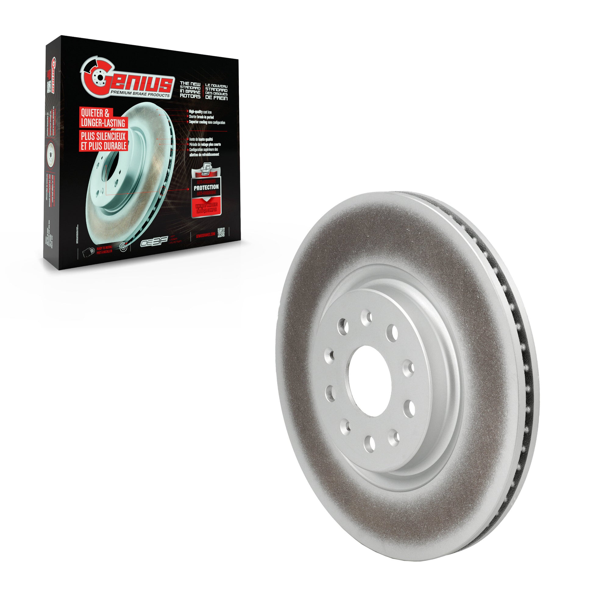 Genius GCR-G8482 Disc Brake Rotor for 2020-2024 Chevrolet Corvette - Rear