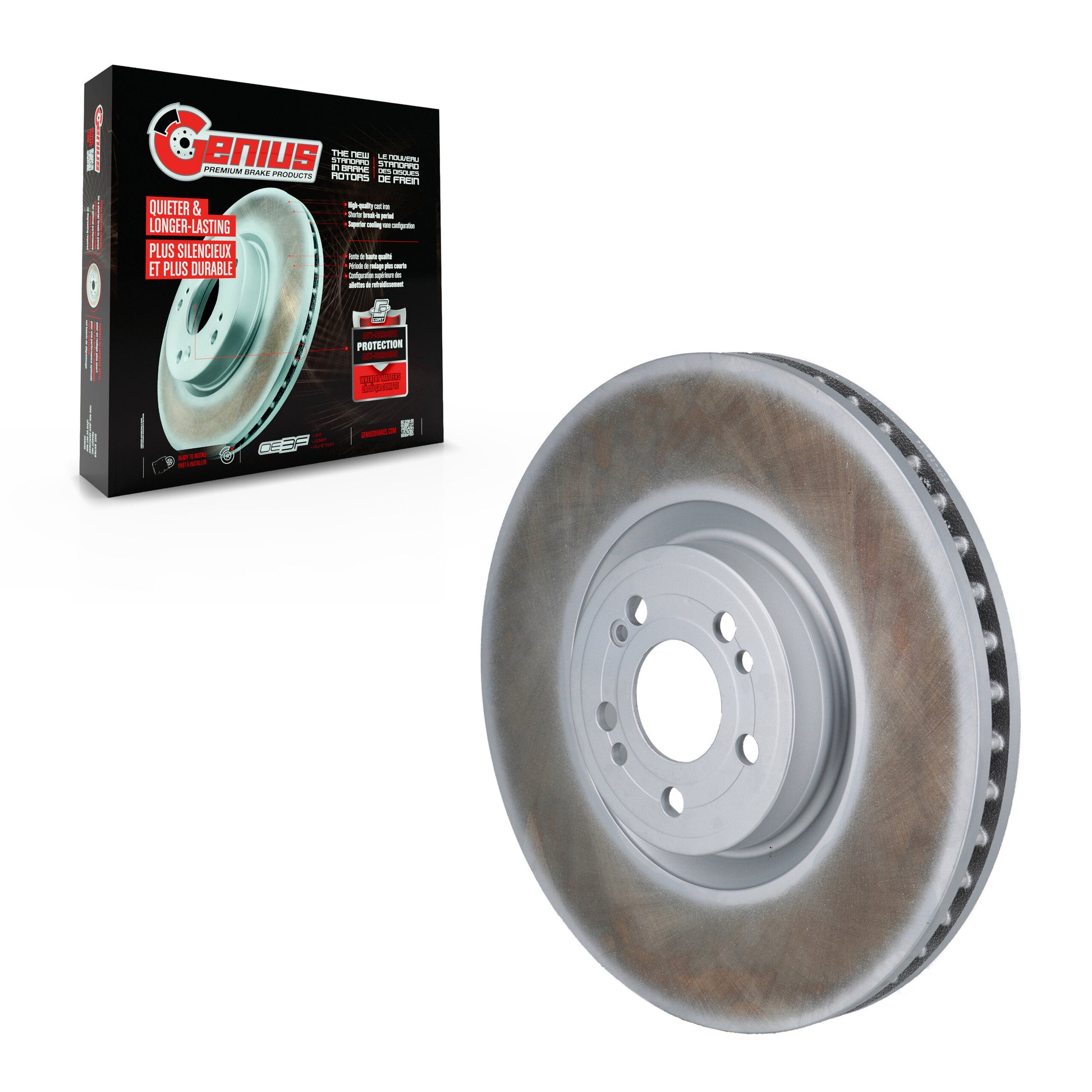 Genius GCR-G8494 Disc Brake Rotor for 2020-2023 Mercedes-Benz GLE450, Mercedes-Benz GLE580, Mercedes-Benz GLS450 - Front