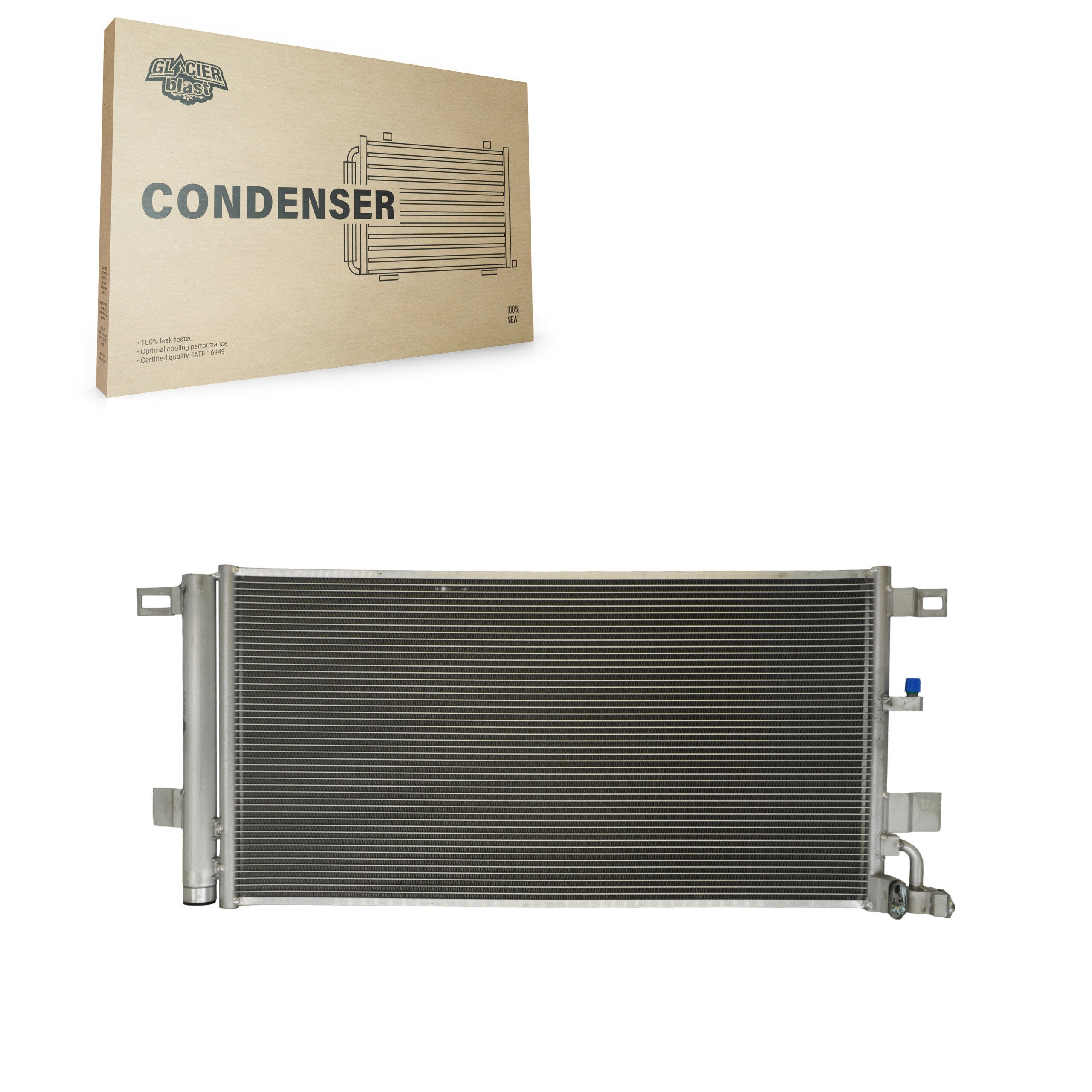 Glacier Blast GLB-AD30057 A/C Condenser for 2017-2024 Audi A7 Sportback, Audi A4 allroad, Audi A4 Quattro - N/A