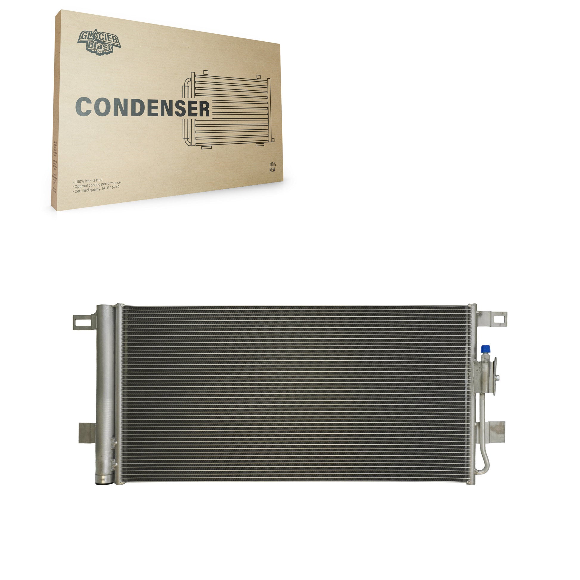 Glacier Blast GLB-AD30114 A/C Condenser for 2018-2024 Audi Q5 Sportback, Audi SQ5 Sportback, Audi Q5 PHEV - N/A