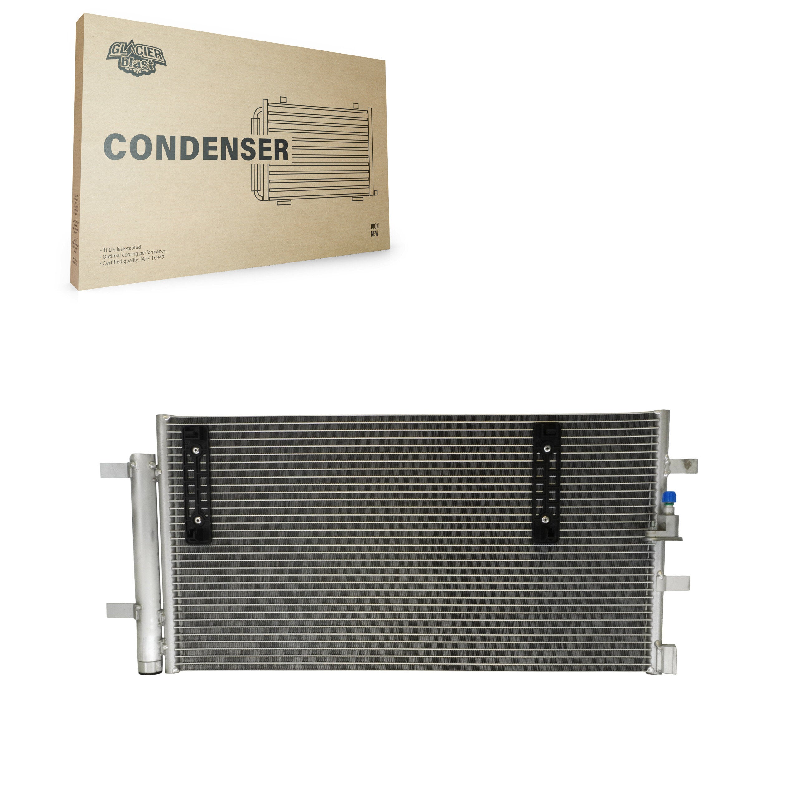 Glacier Blast GLB-AD3868 A/C Condenser for 2008-2012 Audi A4, Audi A5, Audi A5 Quattro - N/A