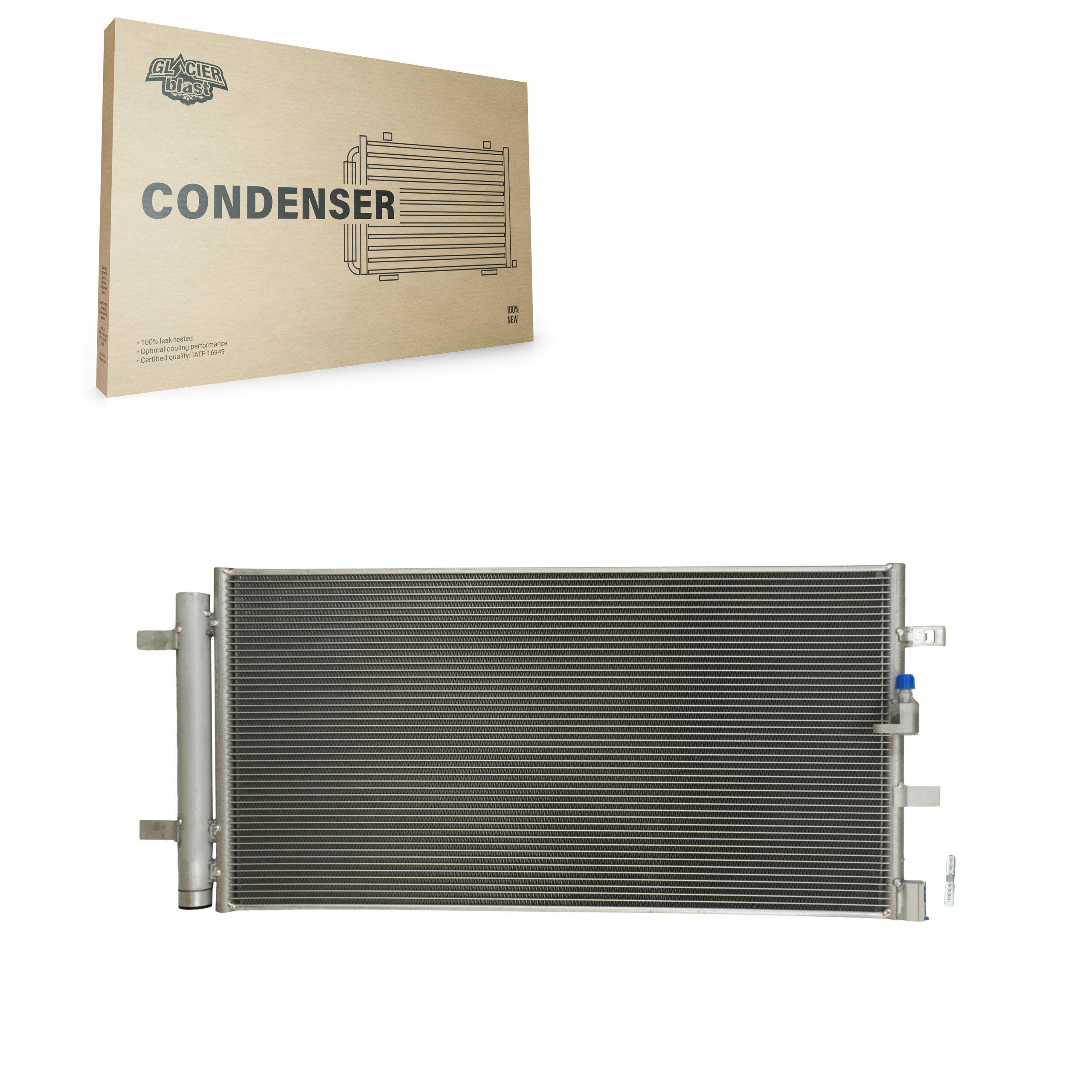 Glacier Blast GLB-AD4281 A/C Condenser for 2012-2024 Porsche Macan, Audi Q5, Audi SQ5 - N/A