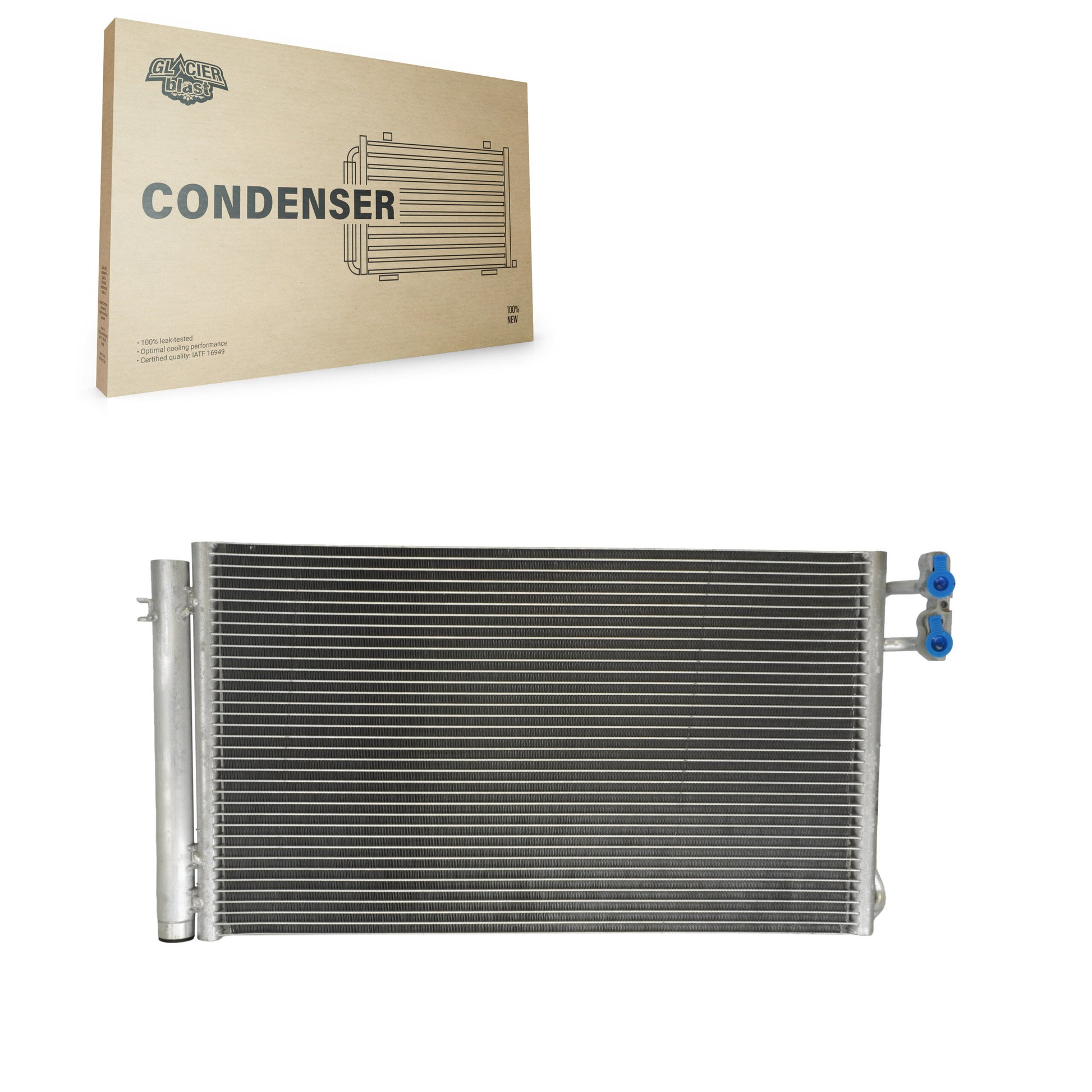 Glacier Blast GLB-BM3739 A/C Condenser for 2007-2016 BMW X1, BMW 135is, BMW 335i xDrive - N/A
