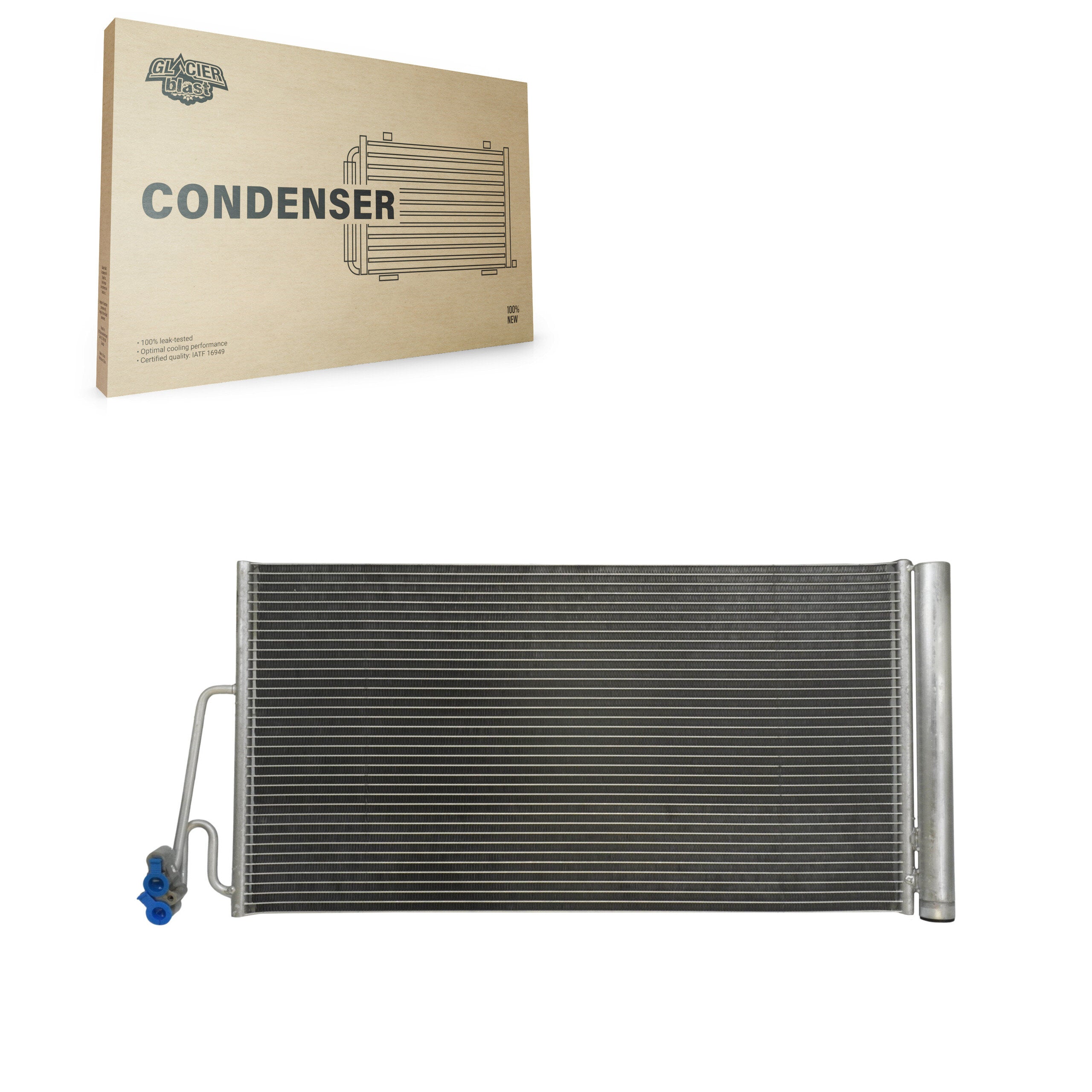 Glacier Blast GLB-BM3884 A/C Condenser for 2007-2016 Mini Cooper Paceman, Mini Cooper Countryman, Mini Cooper - N/A