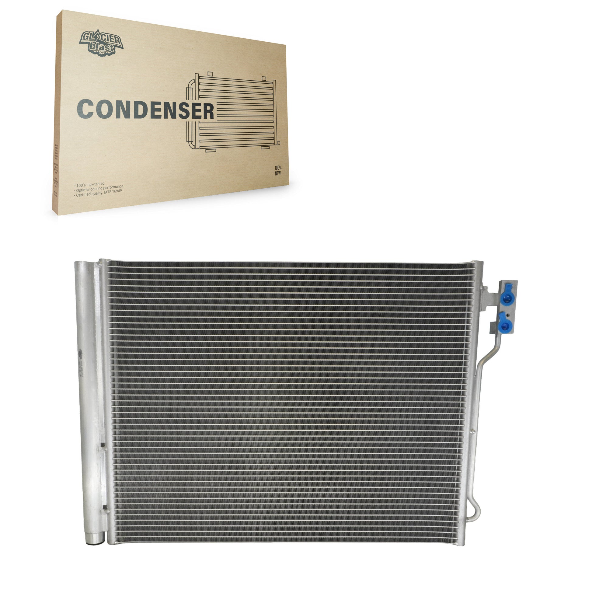 Glacier Blast GLB-BM4242 A/C Condenser for 2012-2016 BMW 528i, BMW 528i xDrive - N/A