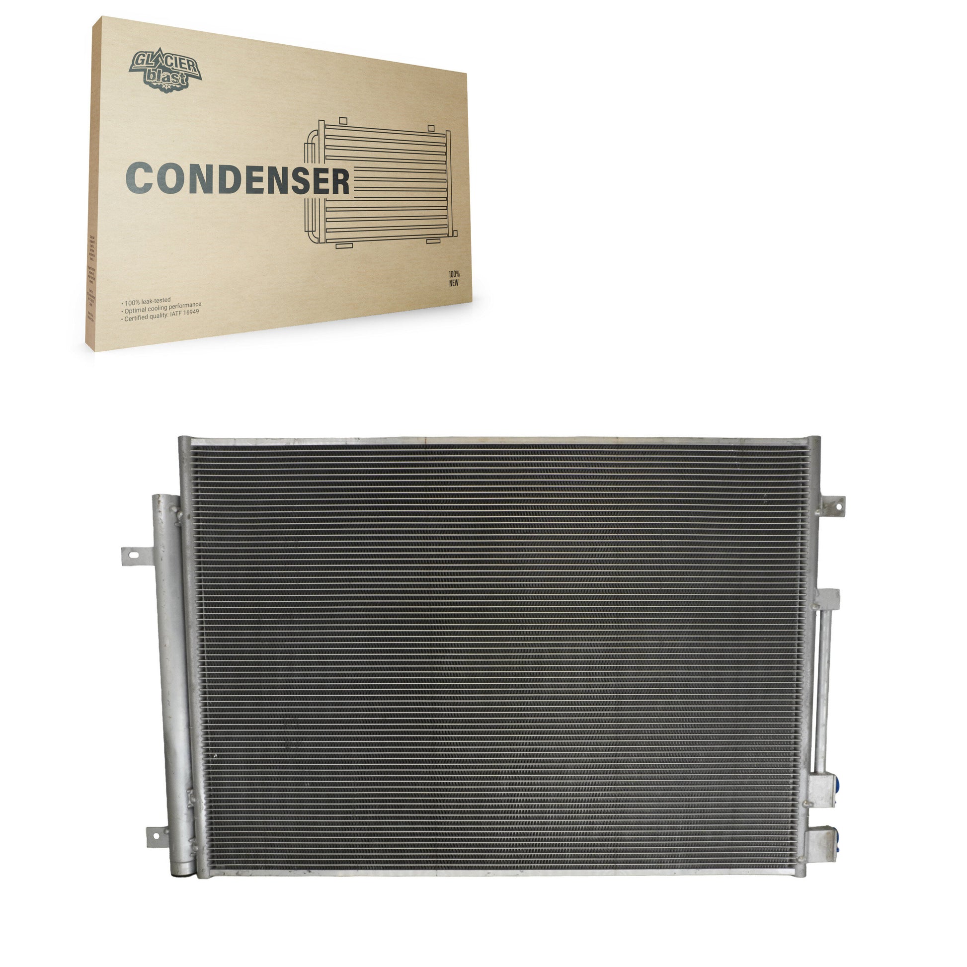 Glacier Blast GLB-CH30036 A/C Condenser for 2017-2025 Chrysler Grand Caravan, Chrysler Voyager, Chrysler Pacifica - N/A