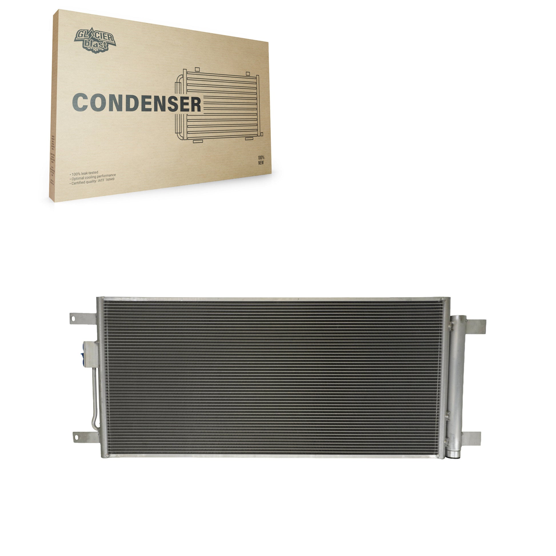 Glacier Blast GLB-CH30188 A/C Condenser for 2019-2024 Ram 2500, Ram 3500, Ram 4500 - N/A
