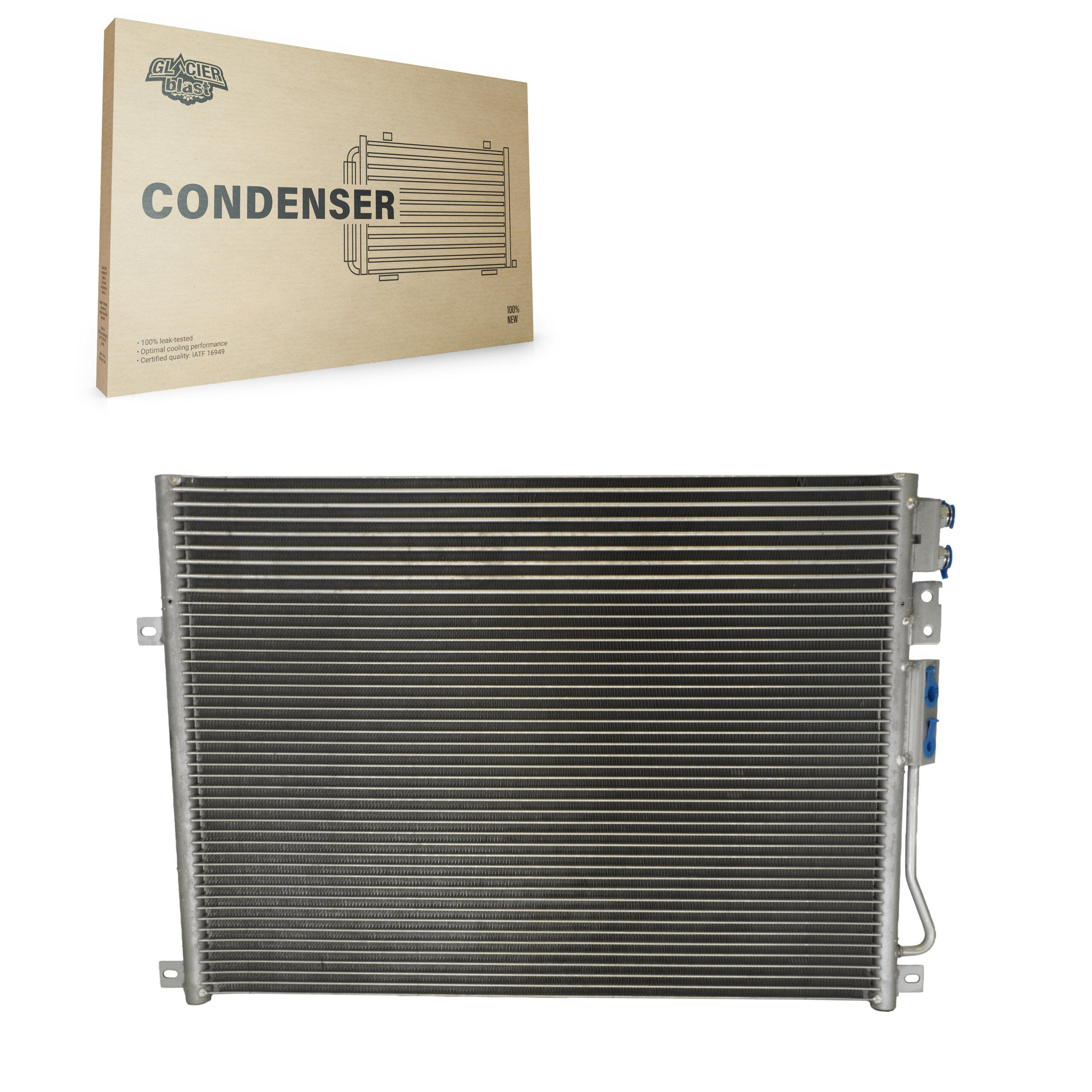 Glacier Blast GLB-CH3247 A/C Condenser for 2005-2010 Jeep Commander, Jeep Grand Cherokee - N/A