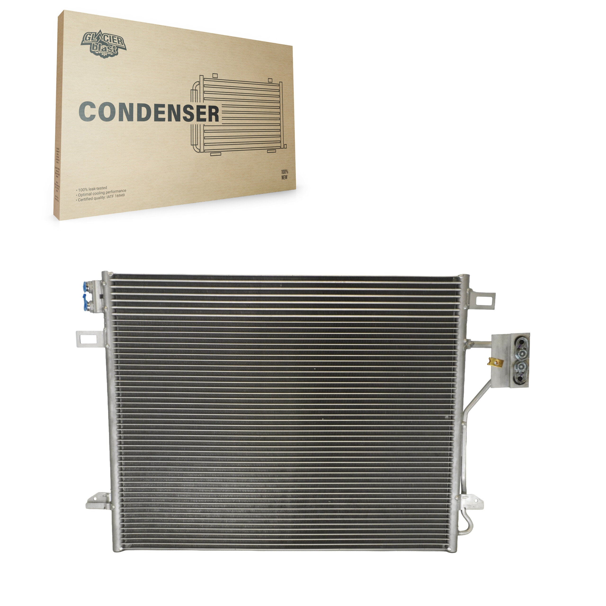 Glacier Blast GLB-CH3682 A/C Condenser for 2008-2020 Ram C/V, Volkswagen Routan, Chrysler Town & Country - N/A