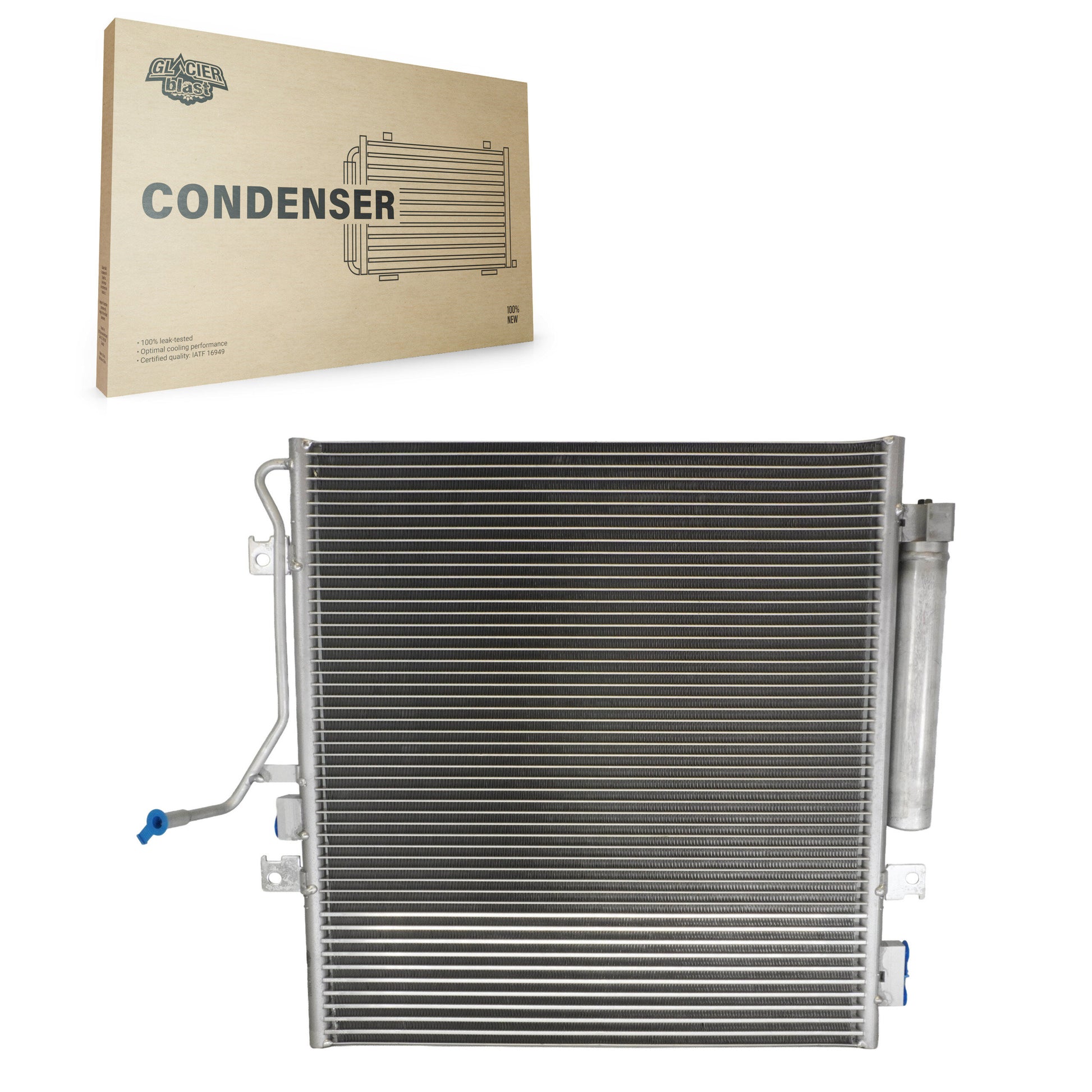 Glacier Blast GLB-CH3683 A/C Condenser for 2007-2013 Jeep Liberty, Dodge Nitro - N/A