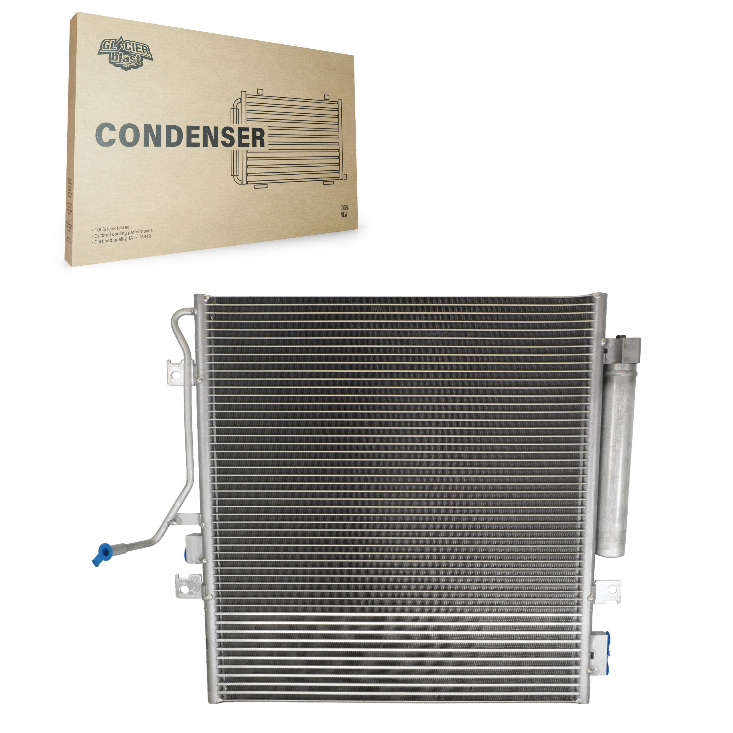 Glacier Blast GLB-CH3683 A/C Condenser for 2007-2013 Jeep Liberty, Dodge Nitro - N/A