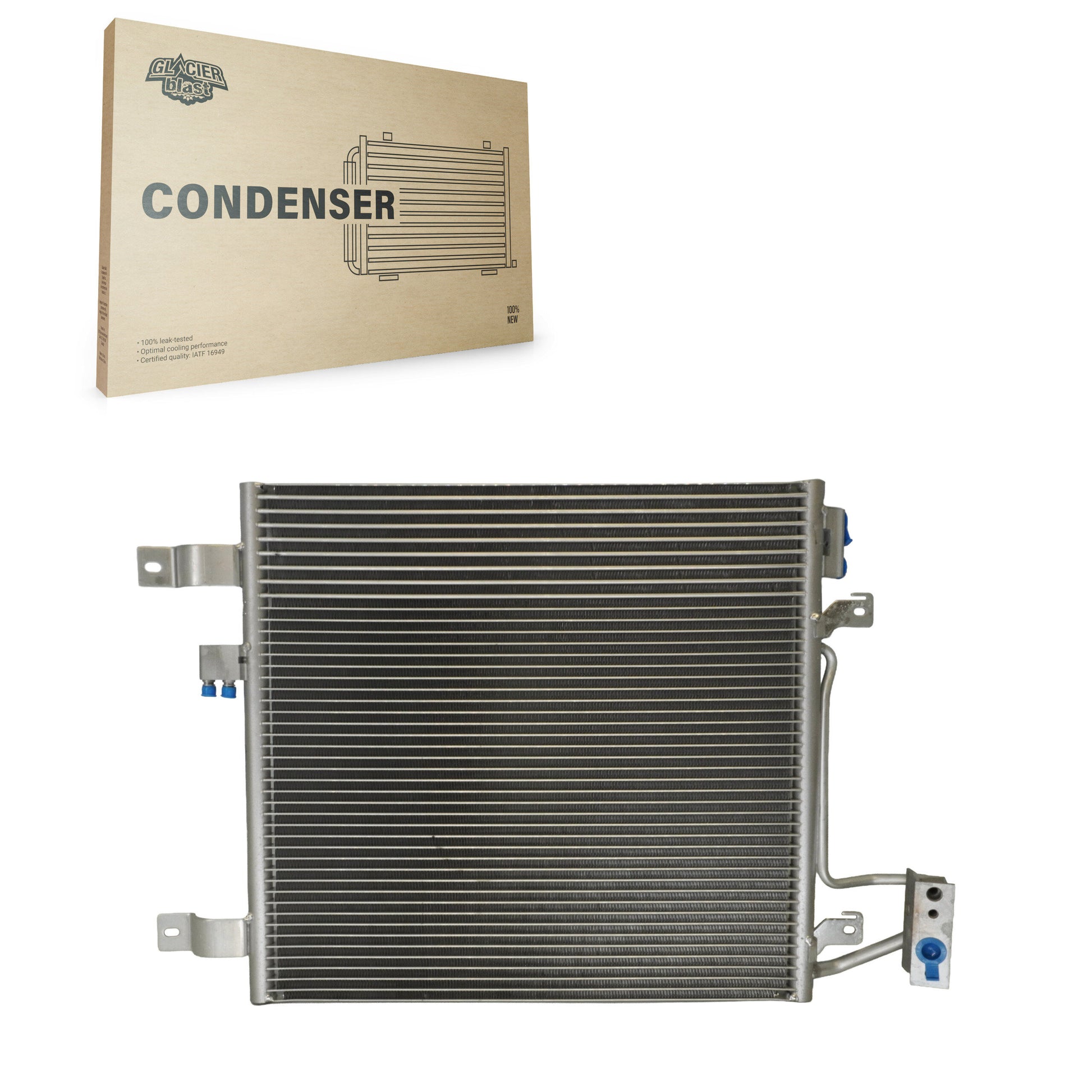 Glacier Blast GLB-CH3768 A/C Condenser for 2007-2011 Jeep Wrangler - N/A
