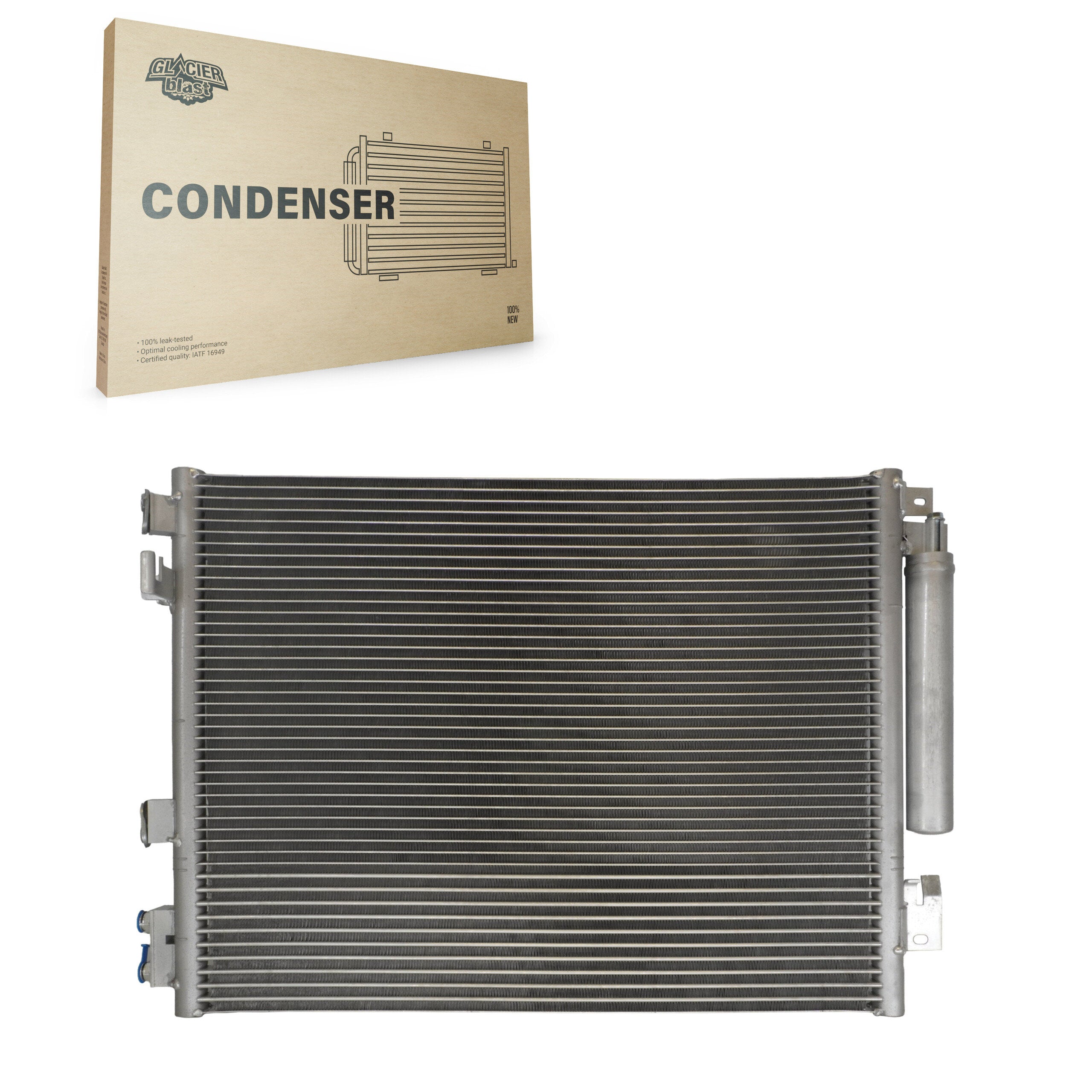 Glacier Blast GLB-CH3948 A/C Condenser for 2011-2023 Dodge Charger, Chrysler 300 - N/A