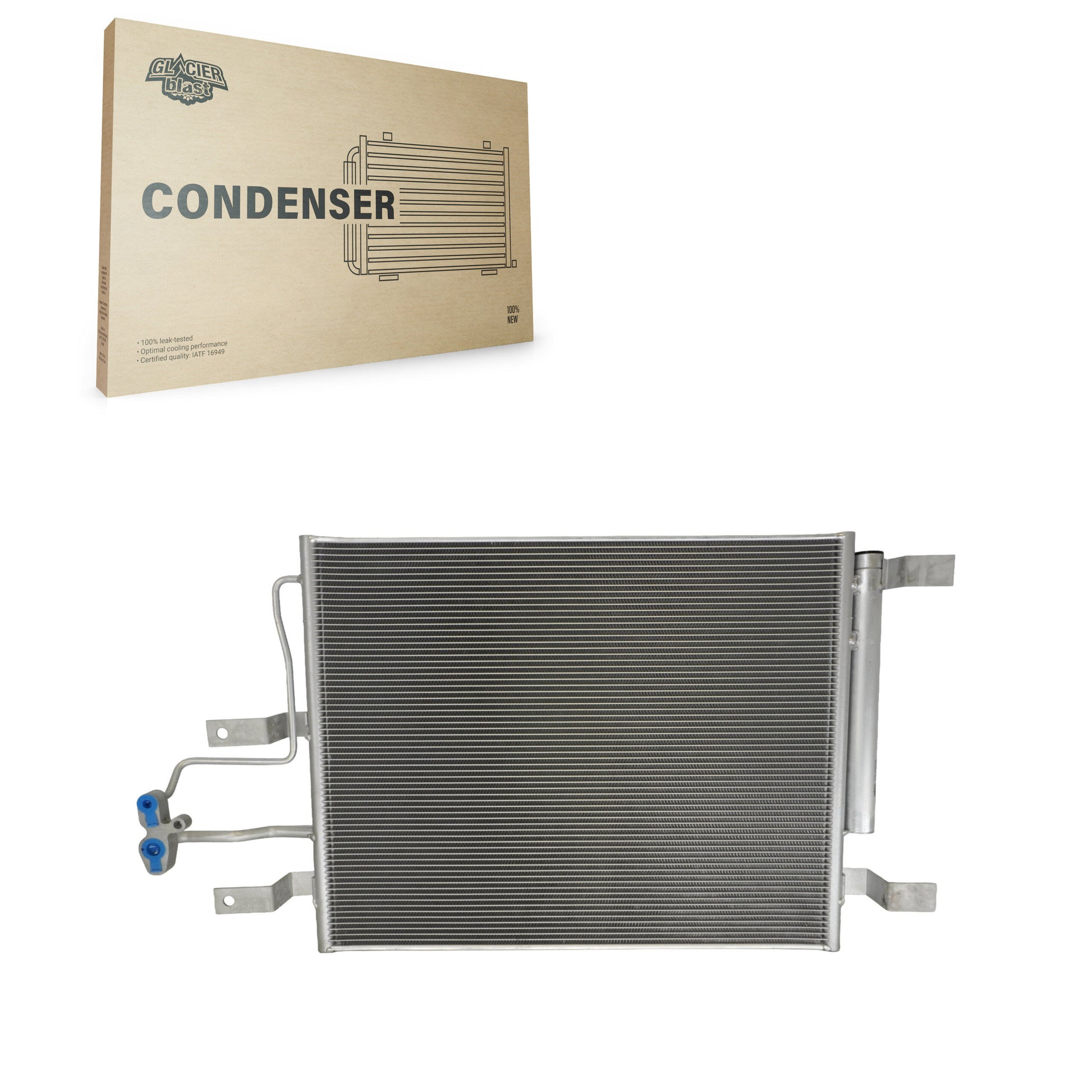 Glacier Blast GLB-CH4765 A/C Condenser for 2014-2018 Ram 2500, Ram 3500, Ram 4500 - N/A