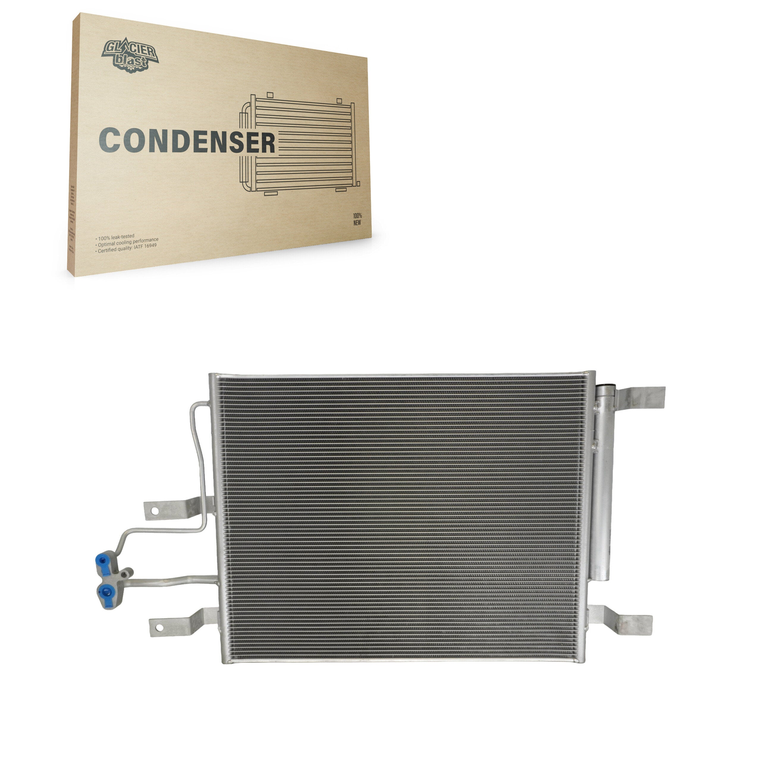 Glacier Blast GLB-CH4765 A/C Condenser for 2014-2018 Ram 2500, Ram 3500, Ram 4500 - N/A