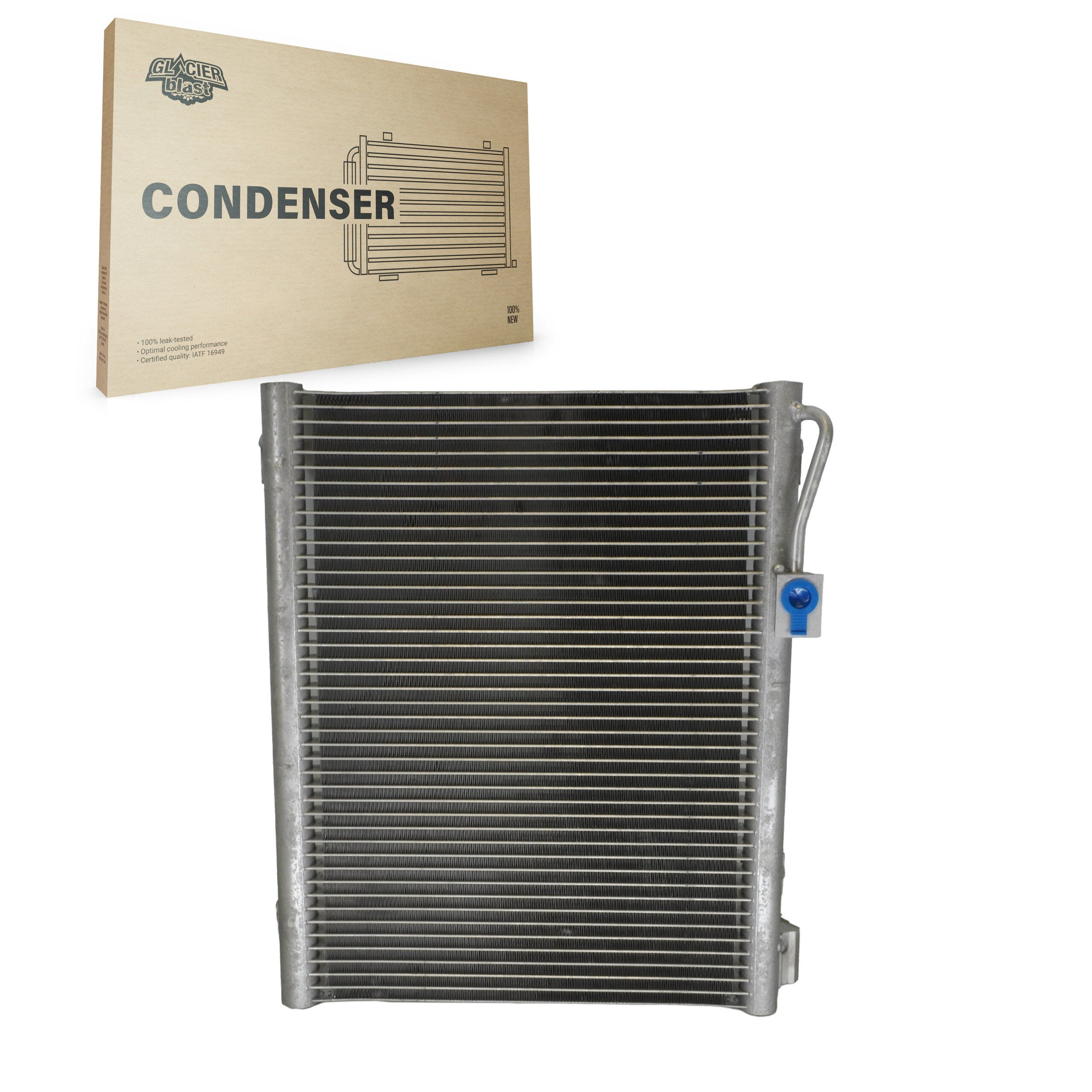 Glacier Blast GLB-CH4984 A/C Condenser for 2002-2008 Dodge Ram 2500, Dodge Ram 3500, Dodge Ram 1500 - N/A