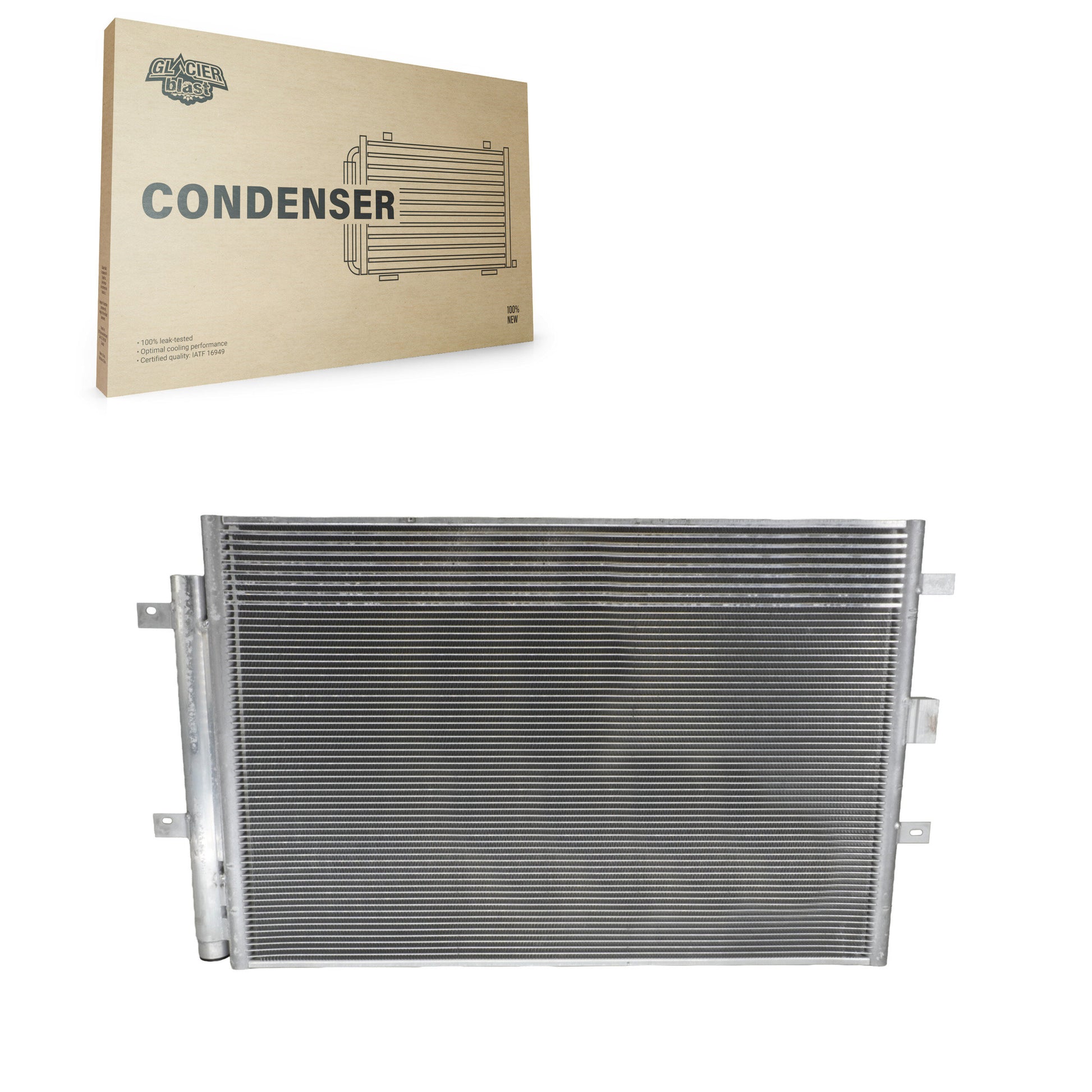 Glacier Blast GLB-FD30005 A/C Condenser for 2015-2024 Ford Edge, Lincoln Nautilus, Lincoln MKX - N/A