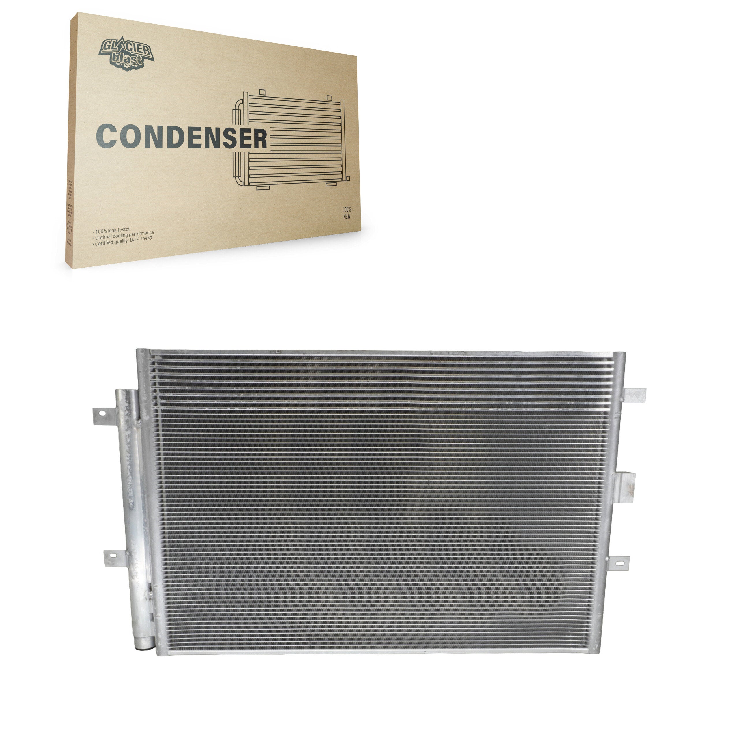 Glacier Blast GLB-FD30005 A/C Condenser for 2015-2024 Ford Edge, Lincoln Nautilus, Lincoln MKX - N/A