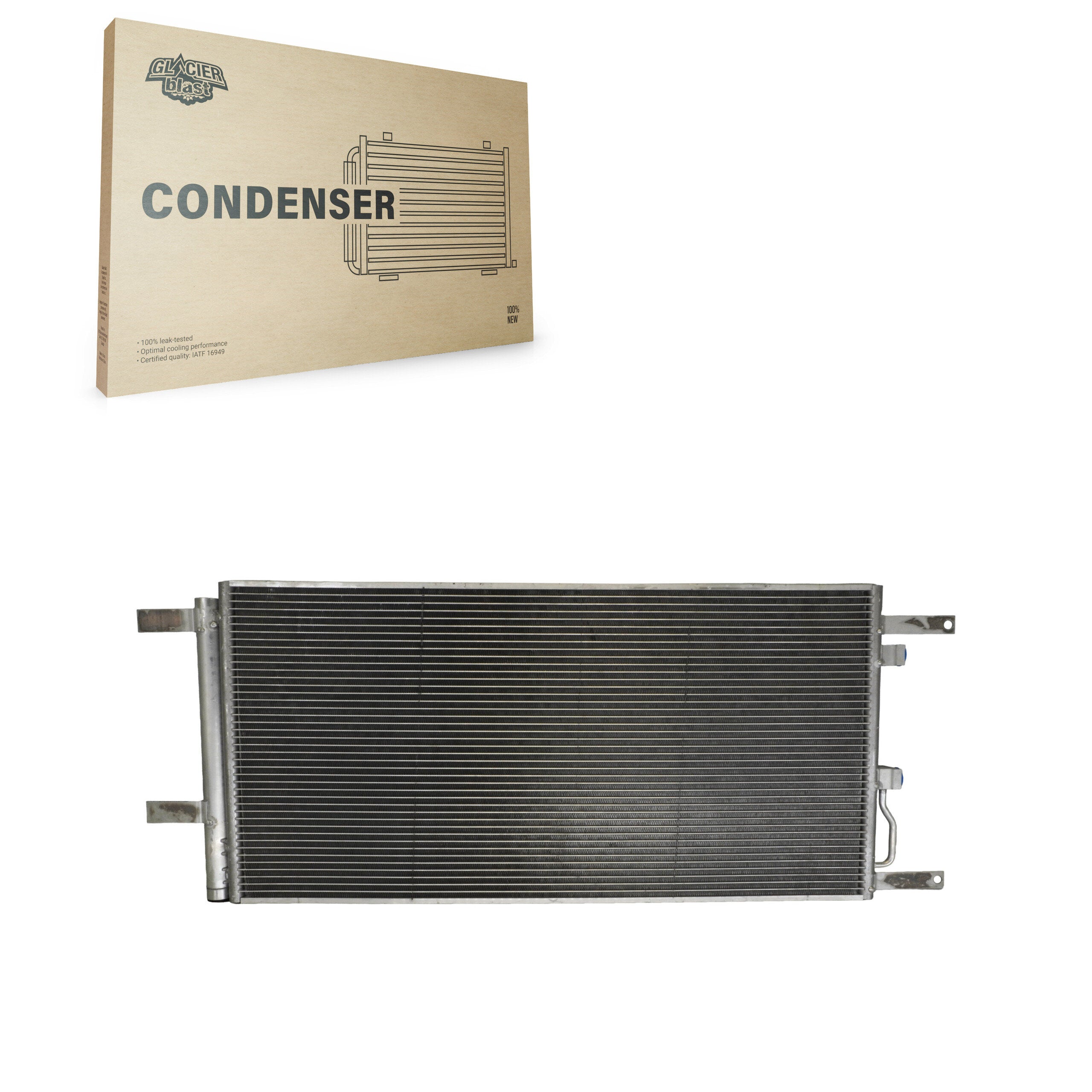 Glacier Blast GLB-FD30089 A/C Condenser for 2017-2022 Ford F-250 Super Duty, Ford F-350 Super Duty, Ford F-450 Super Duty - N/A