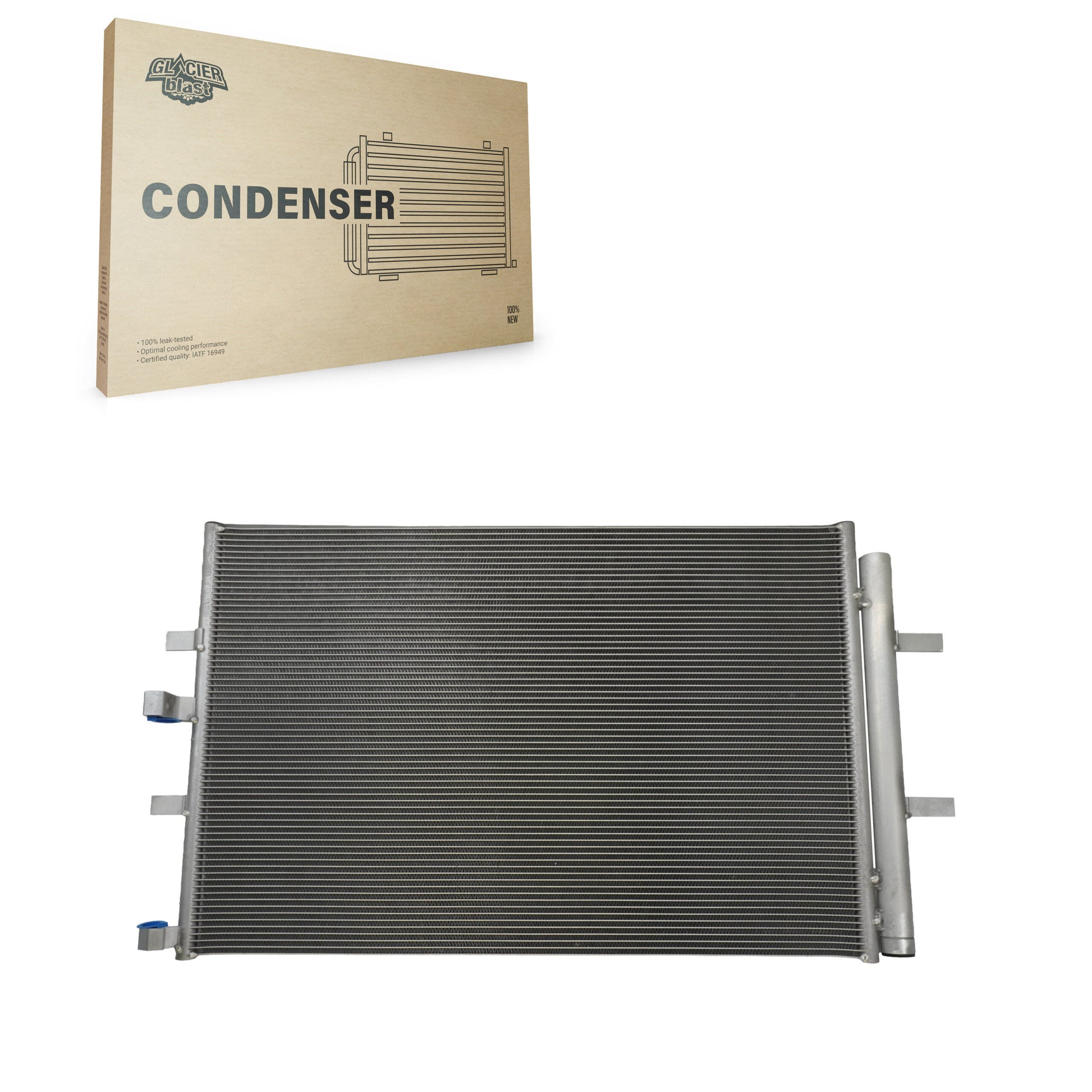 Glacier Blast GLB-FD30170 A/C Condenser for 2020-2024 Ford E-Transit, Ford Transit-150, Ford Transit-250 - N/A