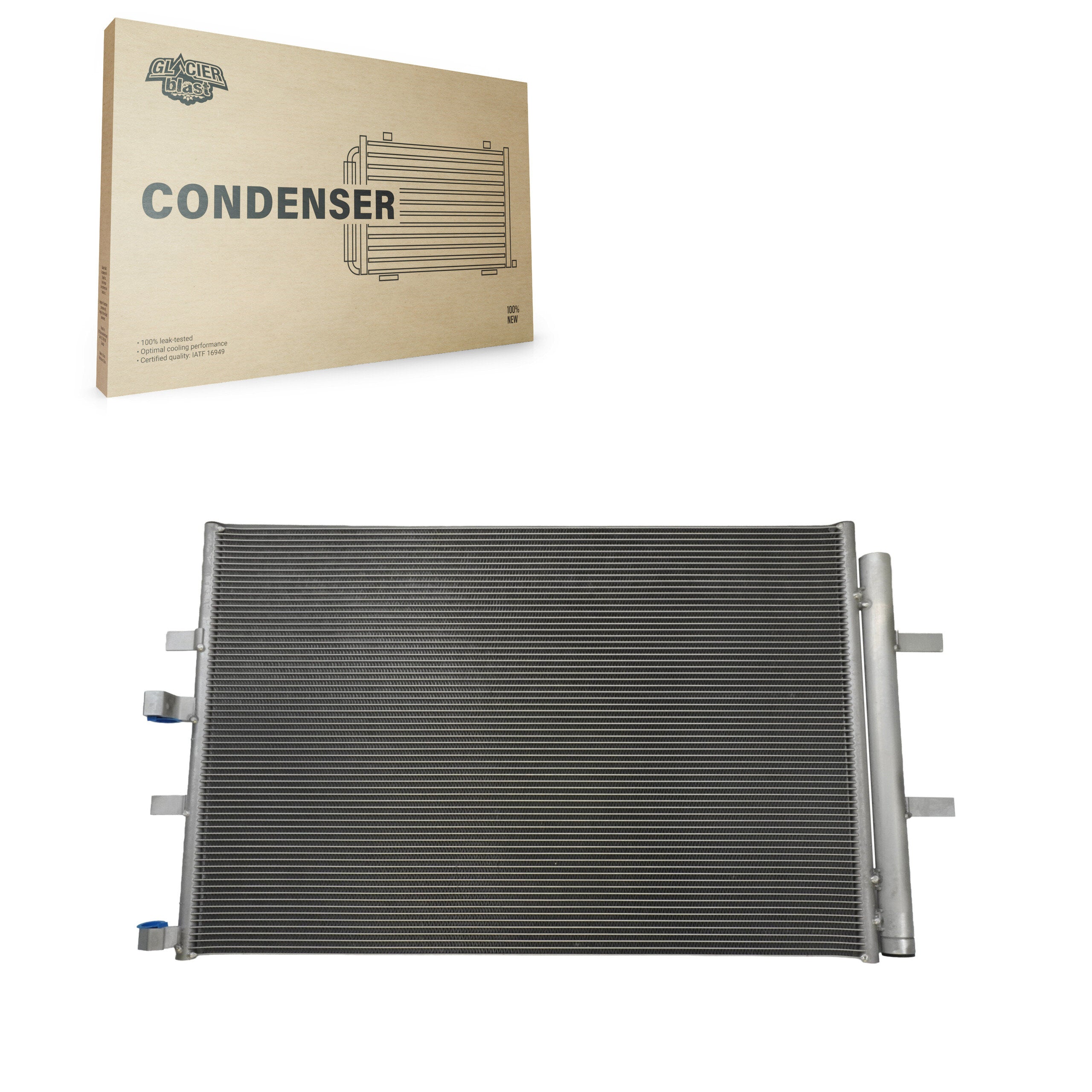 Glacier Blast GLB-FD30170 A/C Condenser for 2020-2024 Ford E-Transit, Ford Transit-150, Ford Transit-250 - N/A