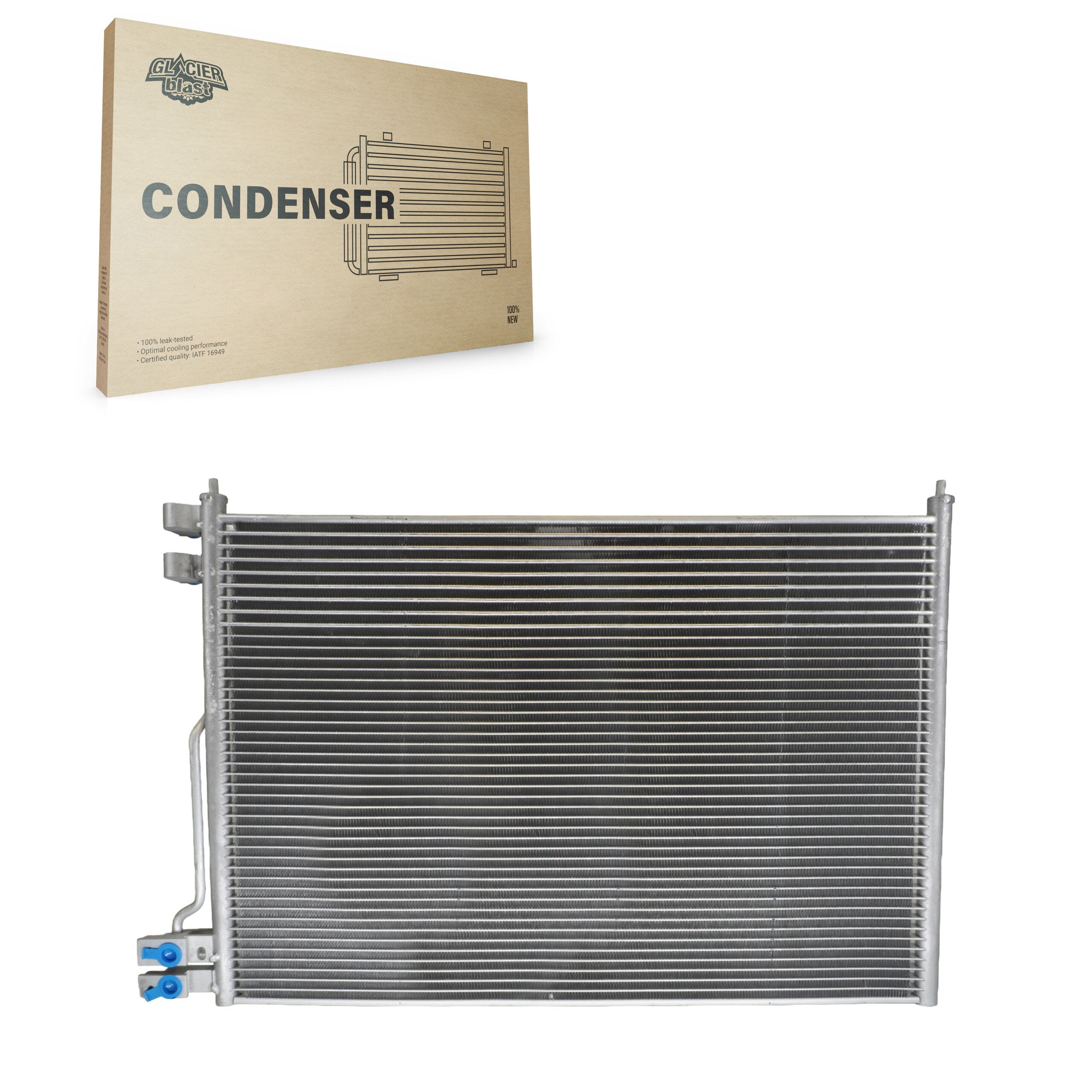 Glacier Blast GLB-FD3557 A/C Condenser for 2006-2011 Ford Crown Victoria, Lincoln Town Car, Mercury Grand Marquis - N/A