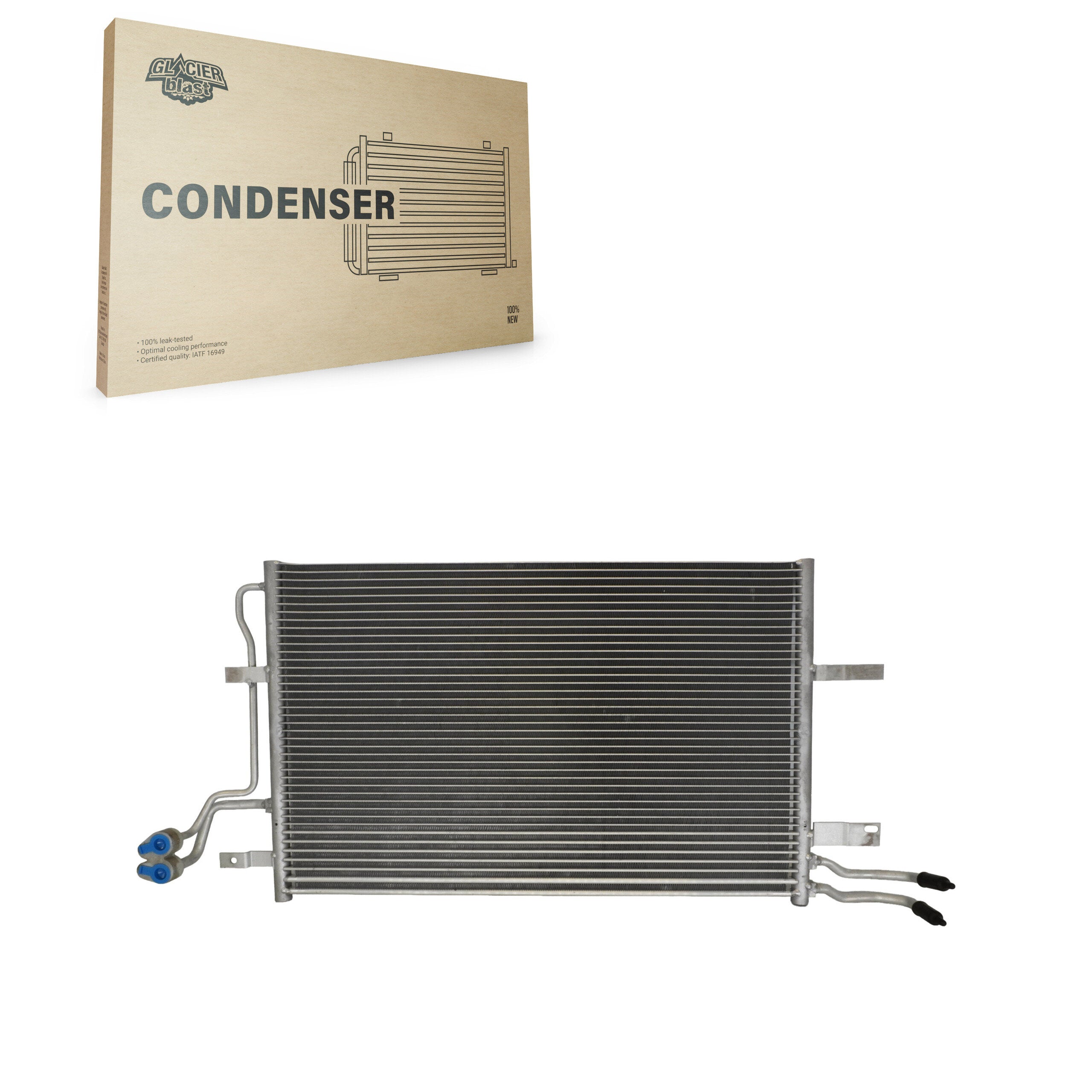 Glacier Blast GLB-FD3678 A/C Condenser for 2008-2012 Ford Flex, Ford Taurus, Lincoln MKS - N/A
