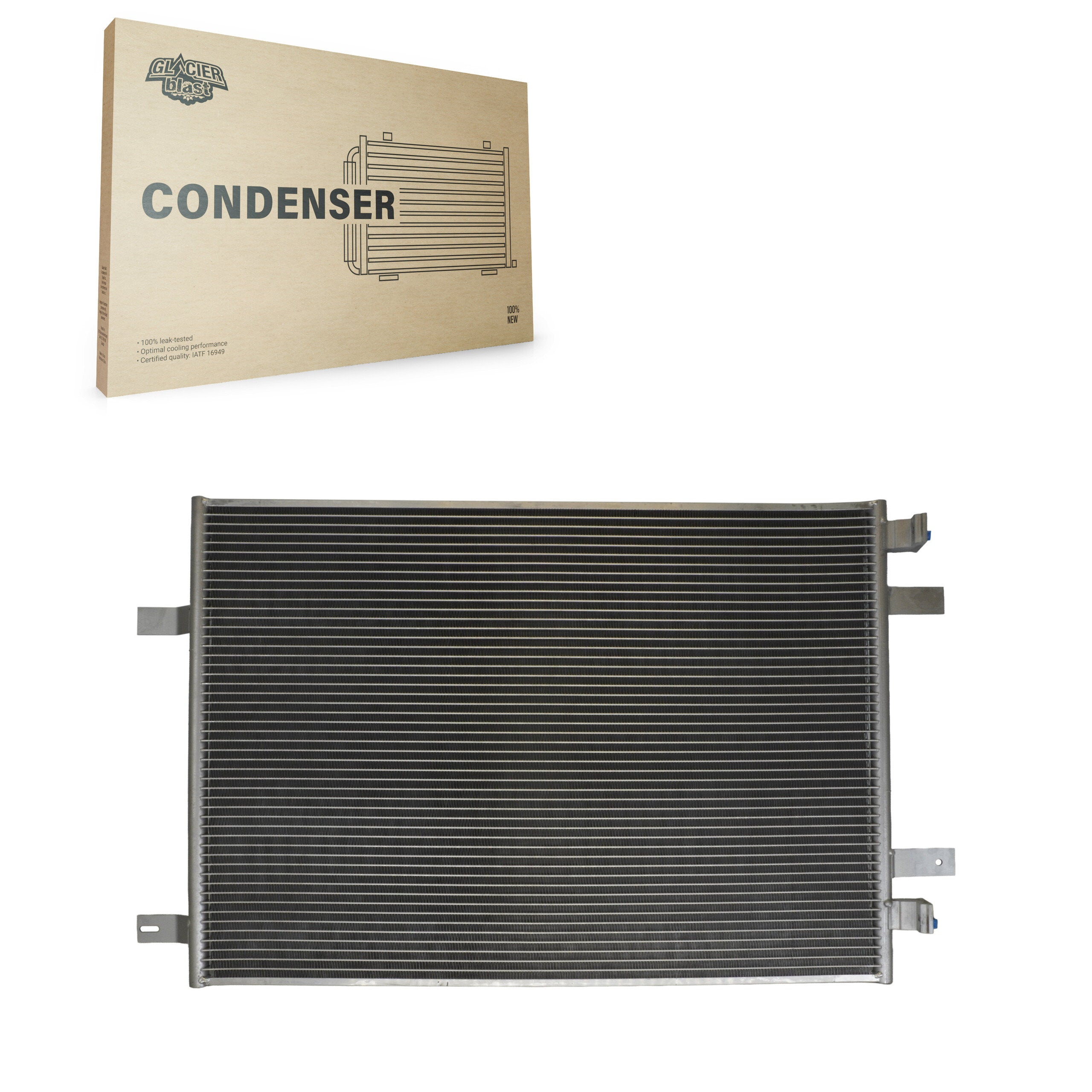 Glacier Blast GLB-FD3691 A/C Condenser for 2008-2010 Ford F-250 Super Duty, Ford F-350 Super Duty, Ford F-450 Super Duty - N/A