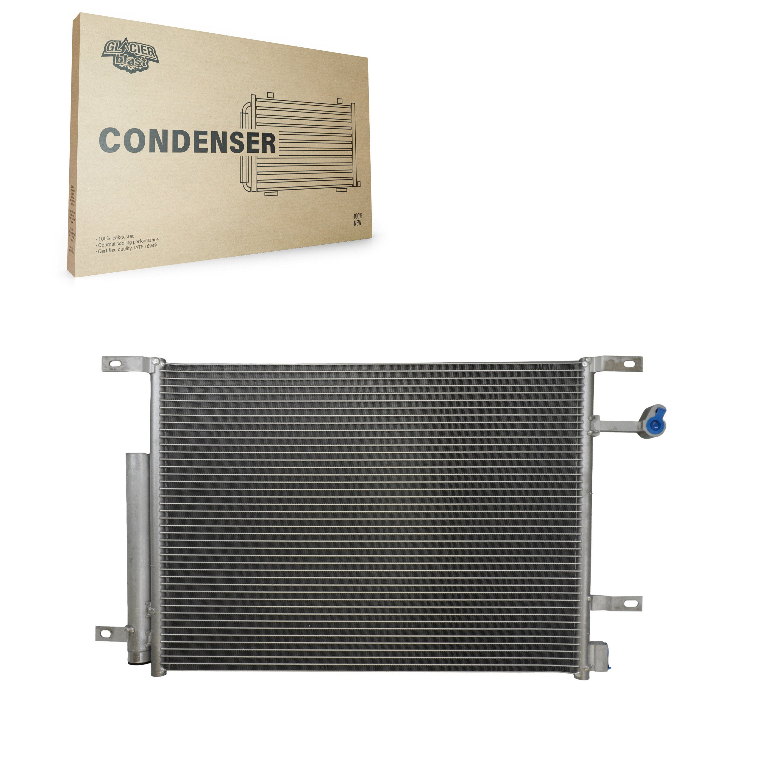 Glacier Blast GLB-FD3791 A/C Condenser for 2010-2014 Ford Mustang - N/A