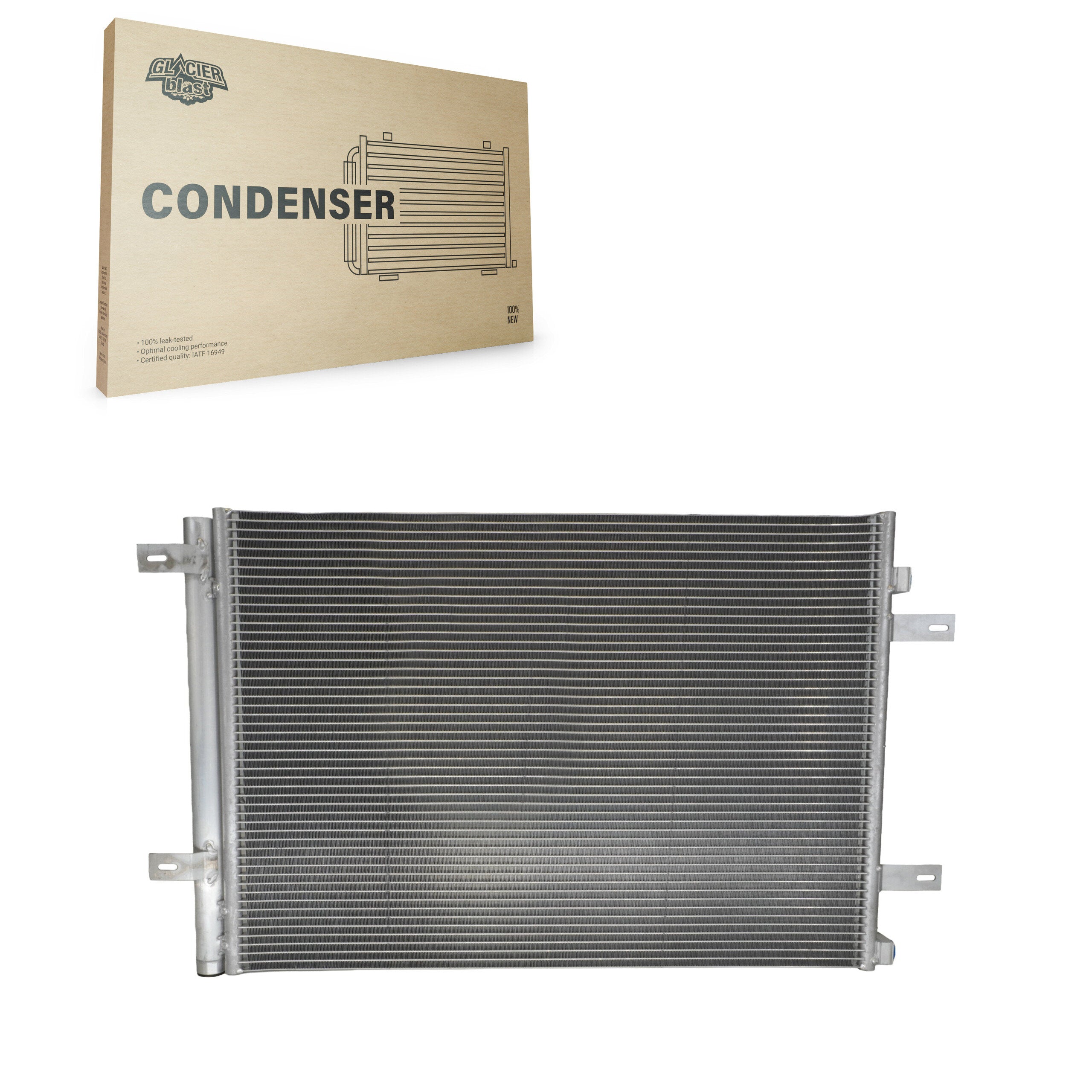 Glacier Blast GLB-FD3936 A/C Condenser for 2011-2016 Ford F-250 Super Duty, Ford F-350 Super Duty, Ford F-450 Super Duty - N/A