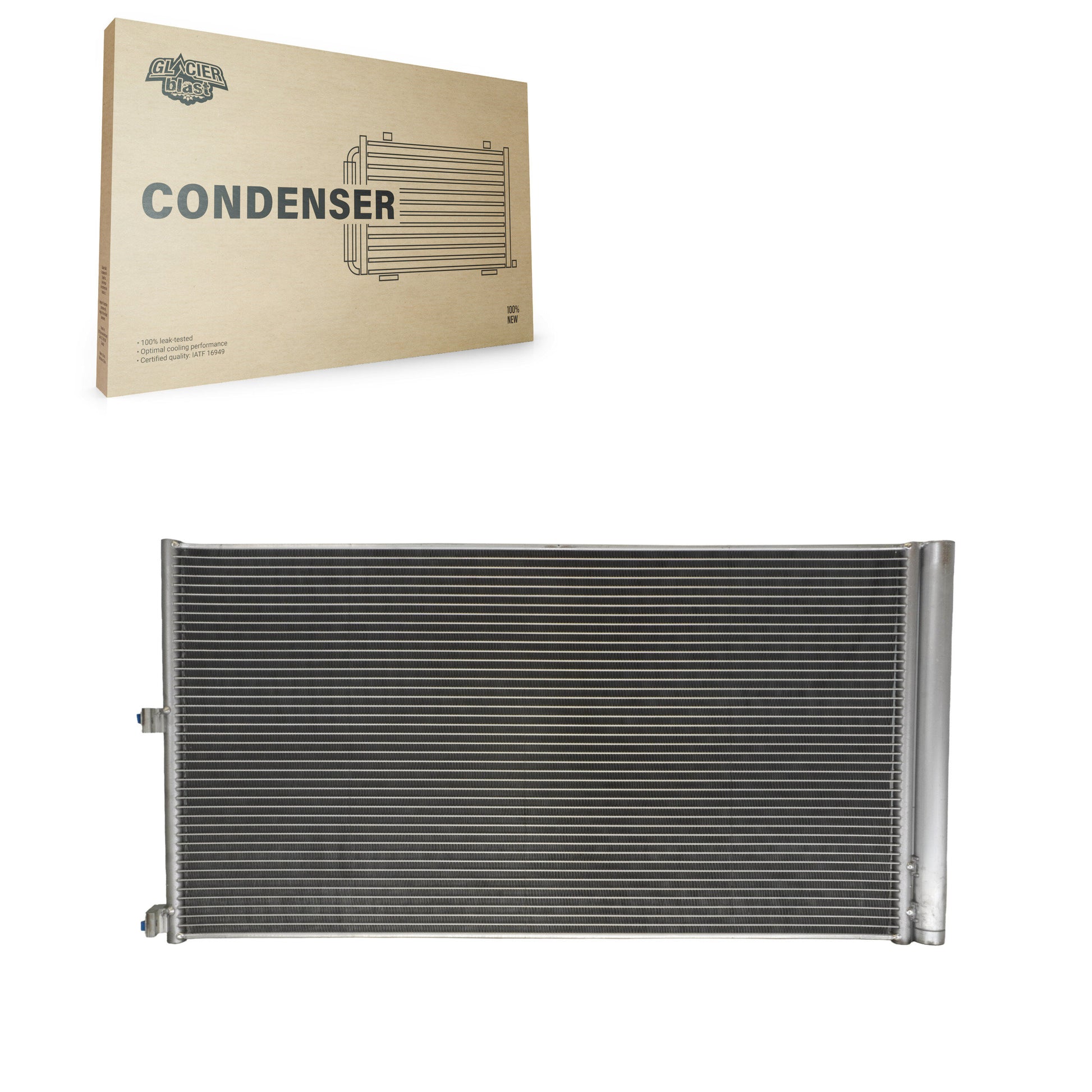 Glacier Blast GLB-FD3975 A/C Condenser for 2011-2017 Ford Expedition, Lincoln Navigator, Ford F-150 - N/A