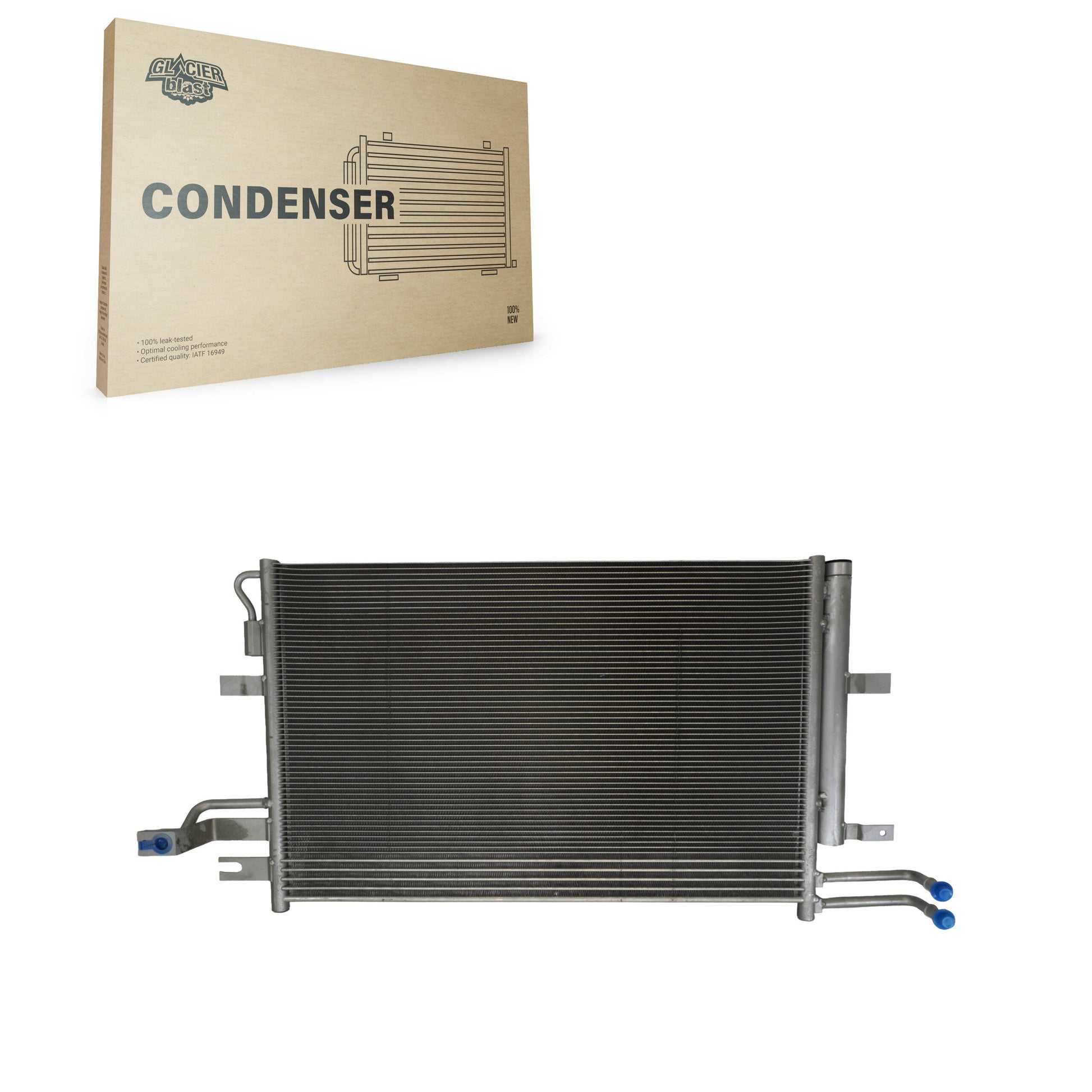Glacier Blast GLB-FD4241 A/C Condenser for 2013-2019 Ford Flex, Lincoln MKS, Lincoln MKT - N/A