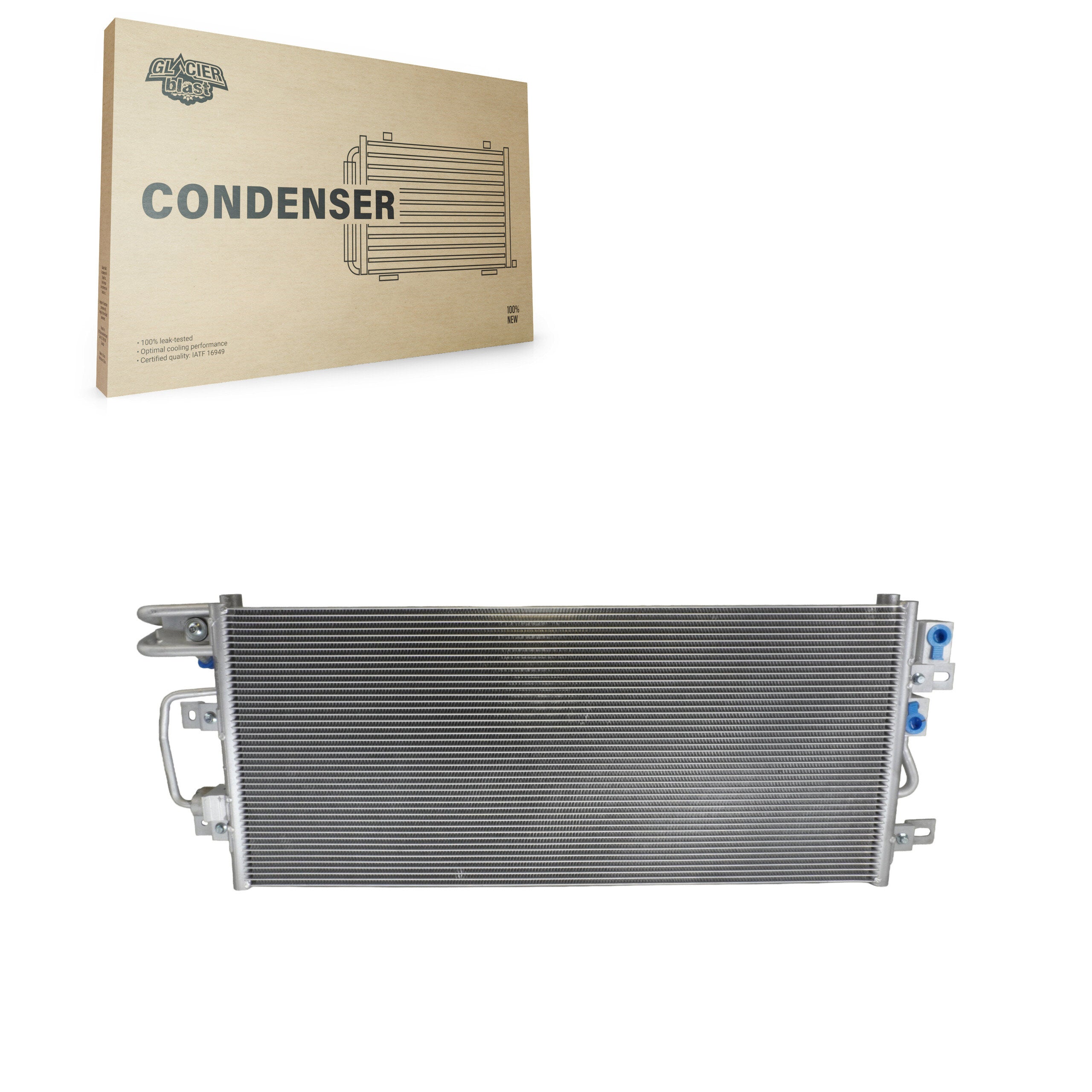 Glacier Blast GLB-FD4298 A/C Condenser for 2013-2019 Ford Police Interceptor Utility, Ford Explorer - N/A