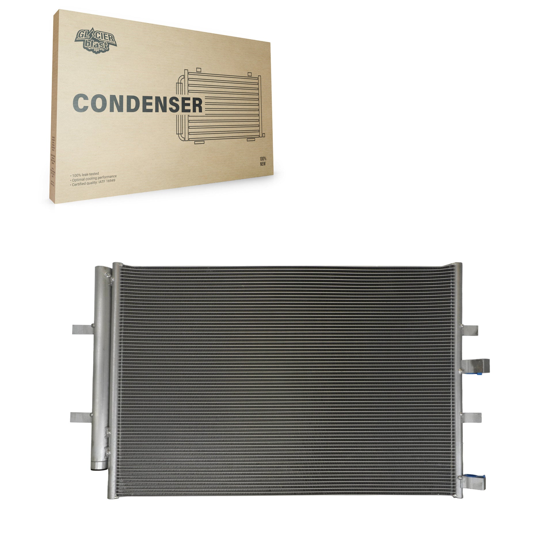 Glacier Blast GLB-FD4459 A/C Condenser for 2015-2019 Ford Transit-150, Ford Transit-250, Ford Transit-350 - N/A