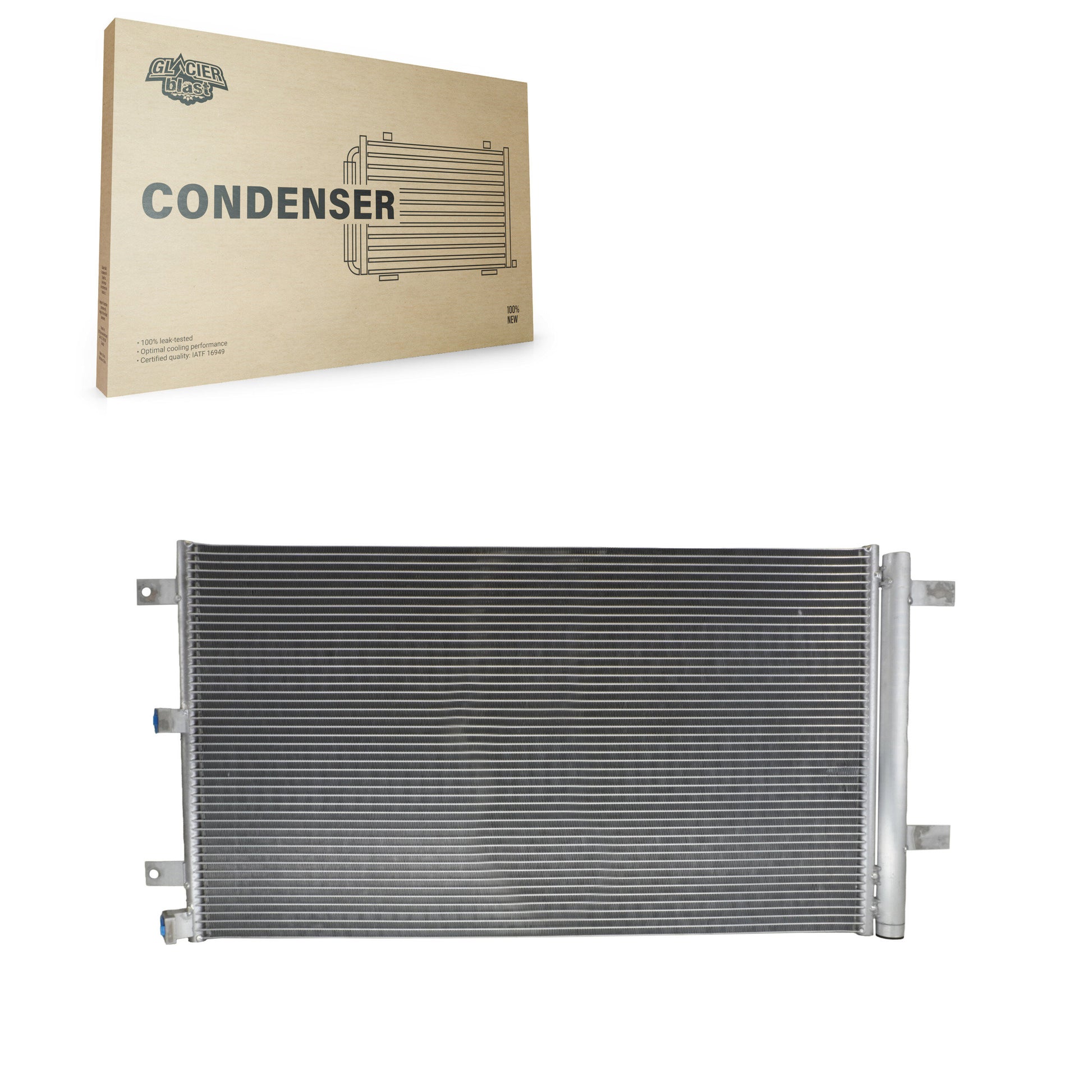 Glacier Blast GLB-FD4689 A/C Condenser for 2015-2023 Ford Expedition, Lincoln Navigator, Ford F-150 - N/A