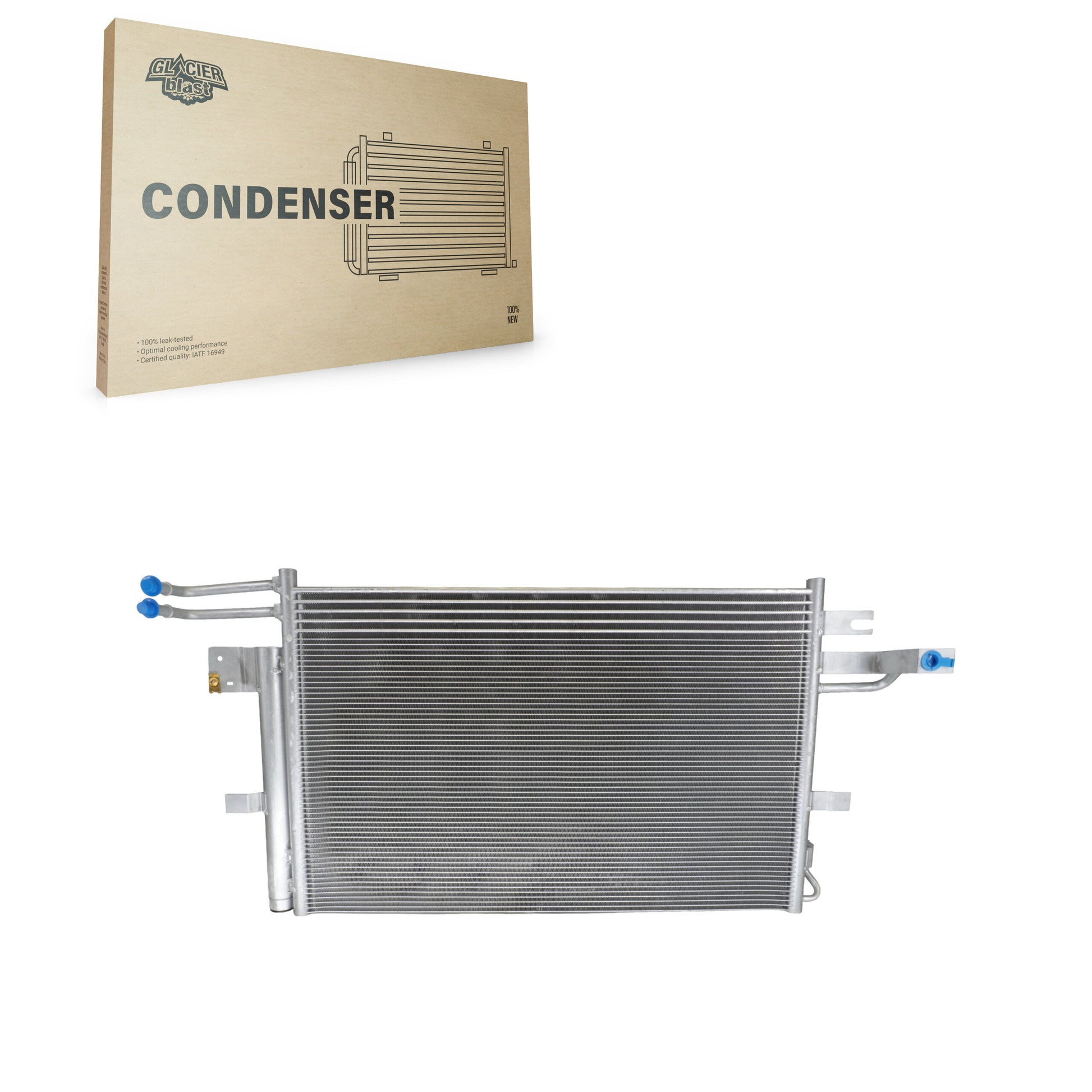 Glacier Blast GLB-FD4741 A/C Condenser for 2013-2019 Ford Explorer, Ford Police Interceptor Utility - N/A