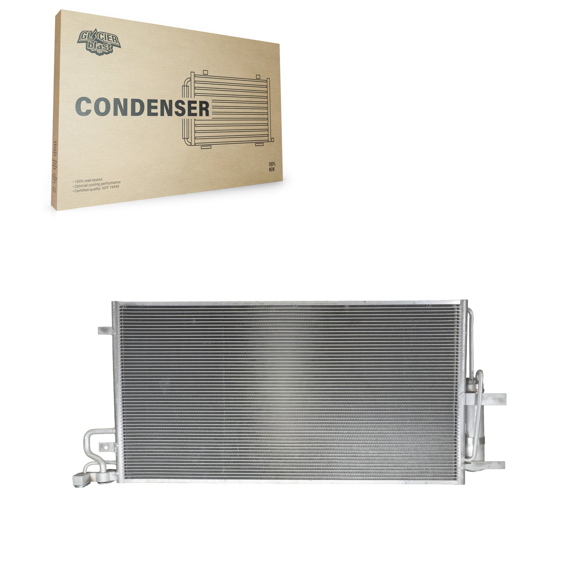 Glacier Blast GLB-FD4761 A/C Condenser for 2015-2023 Ford Transit Connect, Ford Escape, Ford Focus - N/A