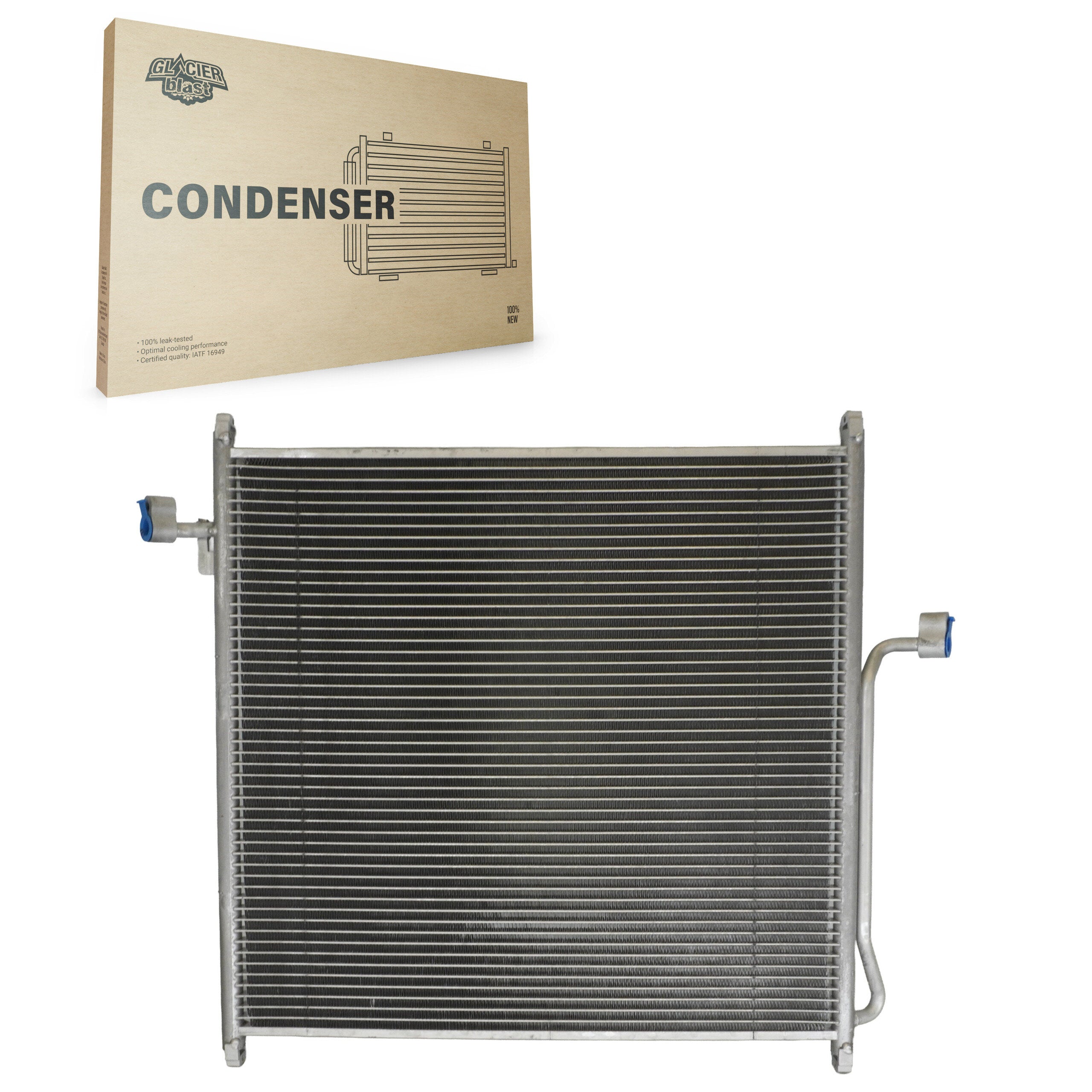 Glacier Blast GLB-FD4904 A/C Condenser for 1998-2010 Mazda B2300, Ford Ranger, Mazda B2500 - N/A
