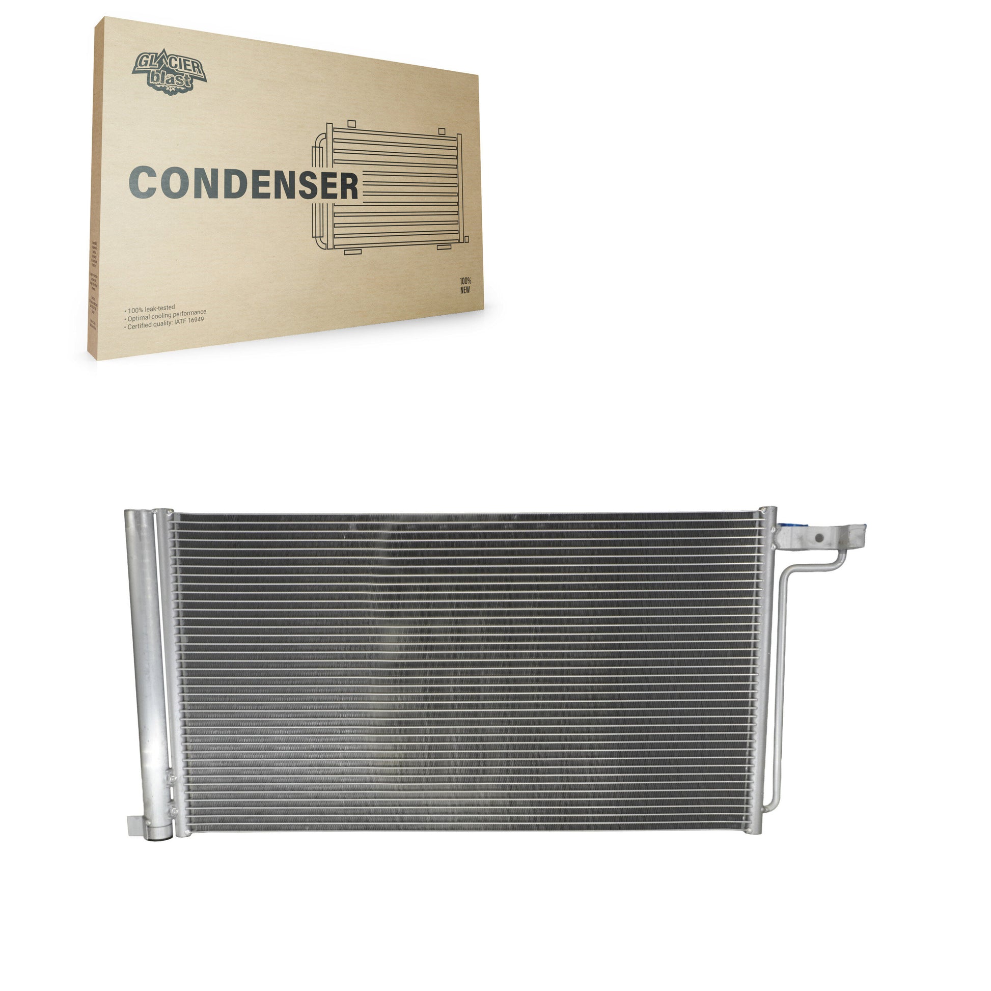 Glacier Blast GLB-FD4914 A/C Condenser for 2015-2018 Ford Focus - N/A