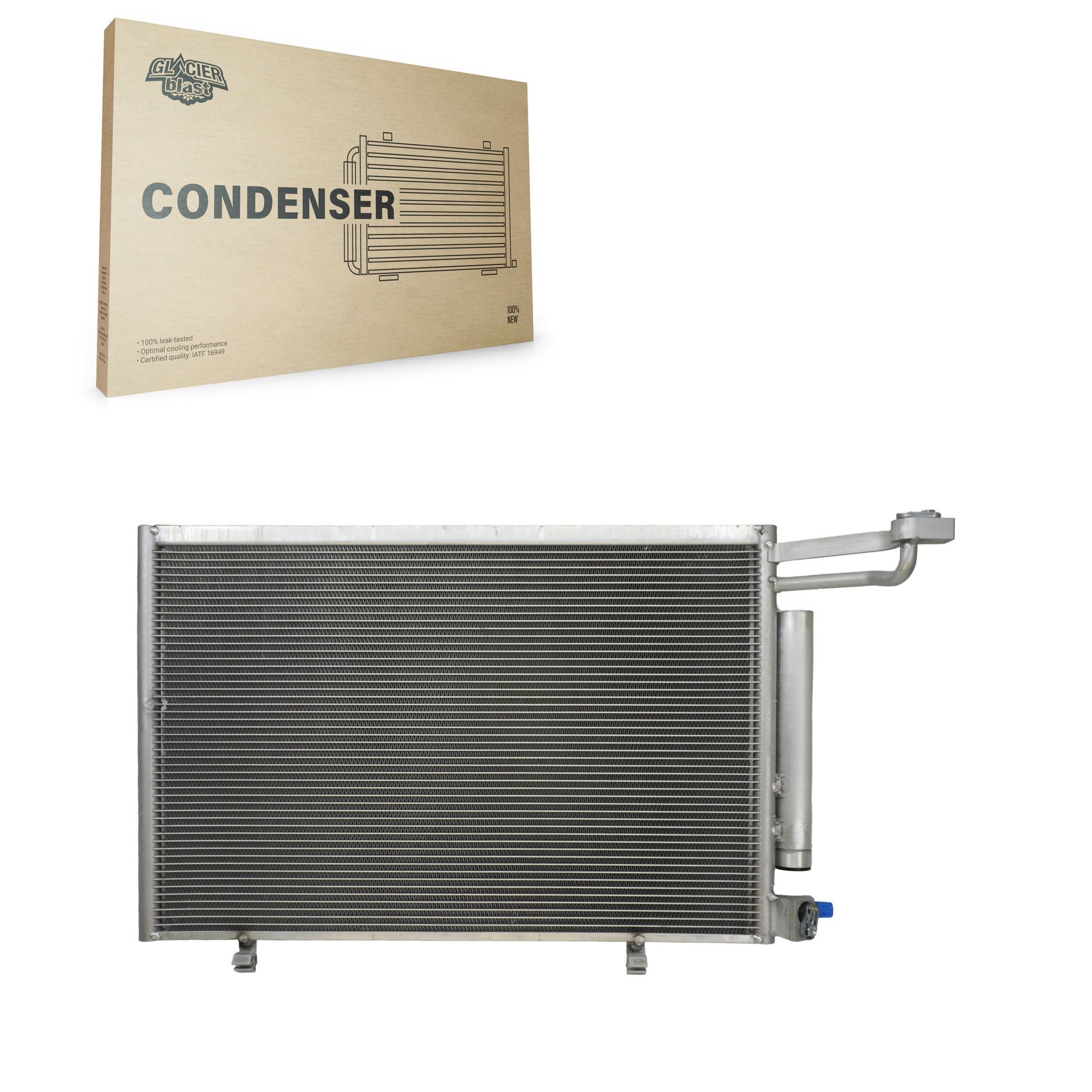 Glacier Blast GLB-FD4919 A/C Condenser for 2014-2019 Ford Fiesta - N/A