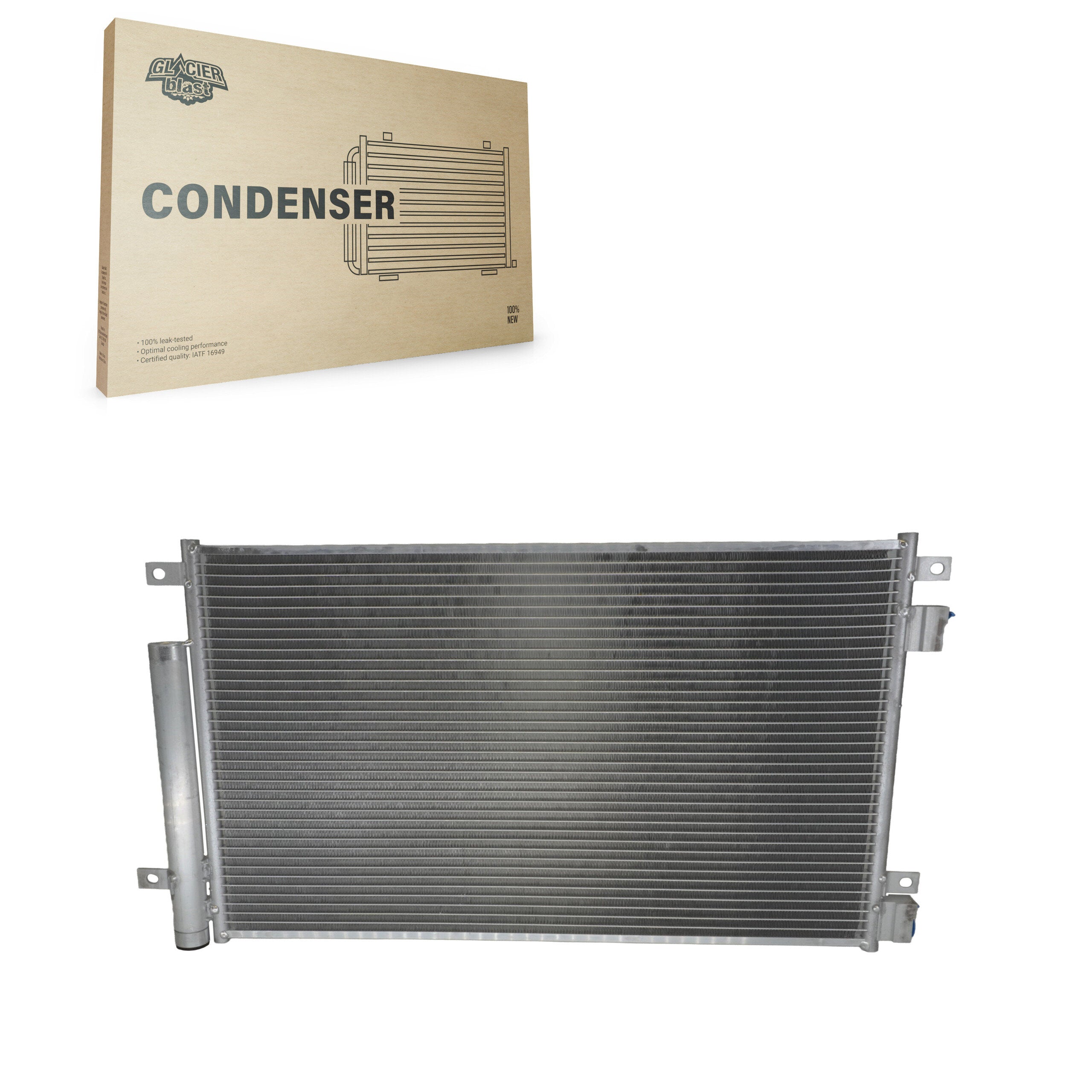 Glacier Blast GLB-GM30025 A/C Condenser for 2016-2022 Chevrolet Spark - N/A