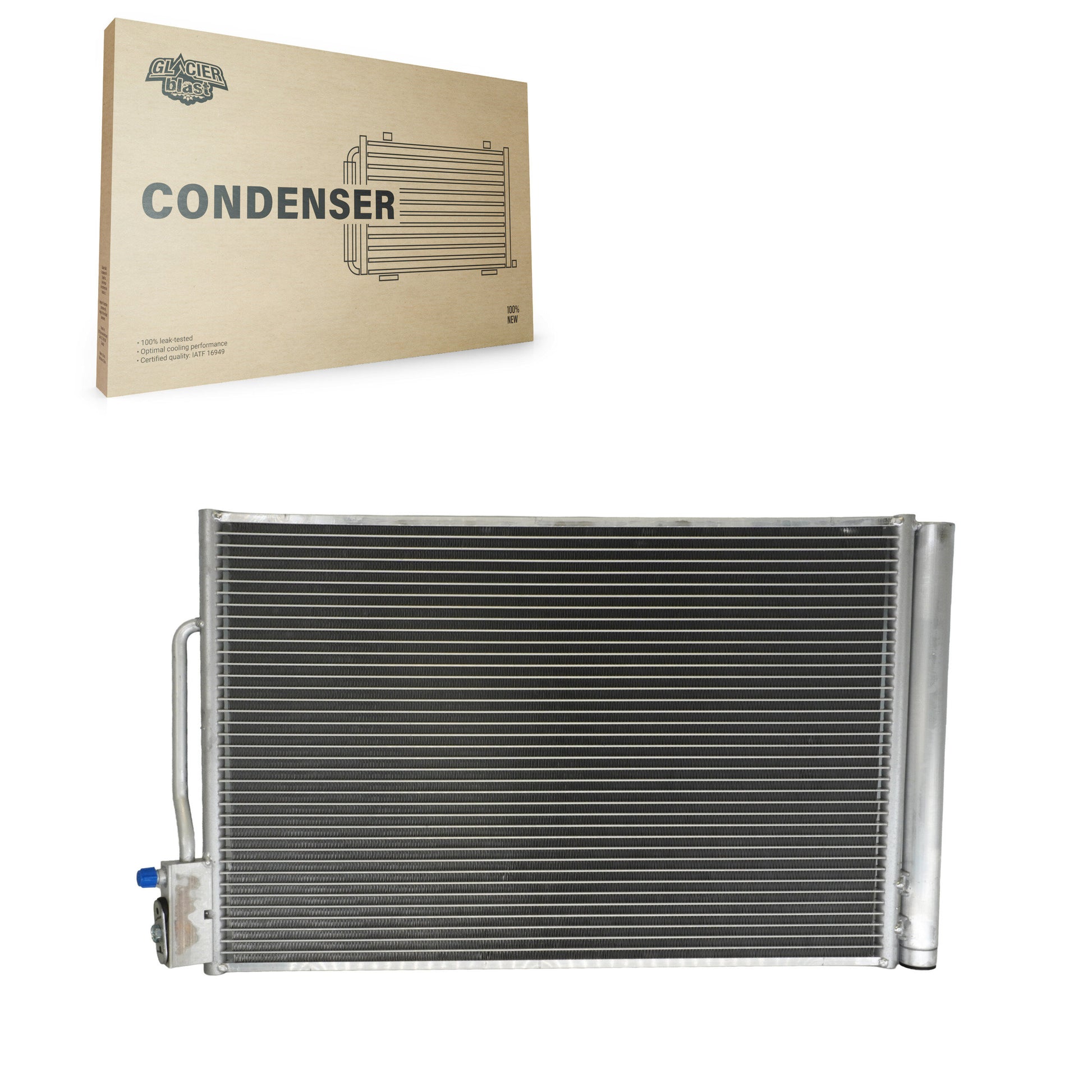 Glacier Blast GLB-GM30026 A/C Condenser for 2016-2024 Buick Regal Sportback, Buick Regal TourX, Buick LaCrosse - N/A