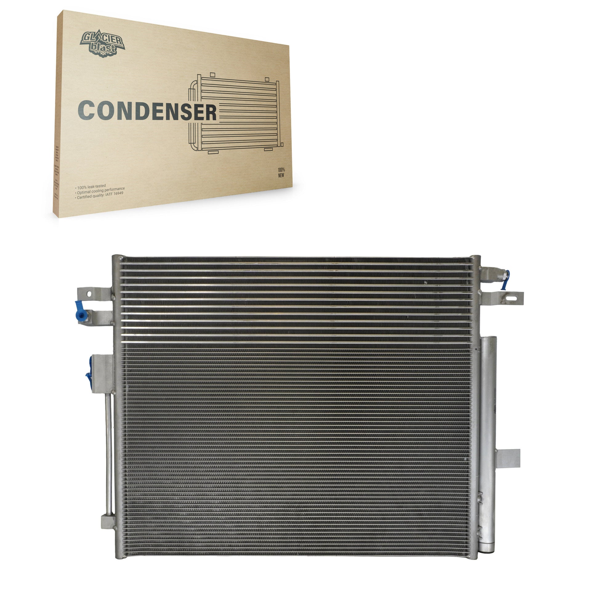 Glacier Blast GLB-GM30091 A/C Condenser for 2016-2022 Chevrolet Colorado, GMC Canyon - N/A