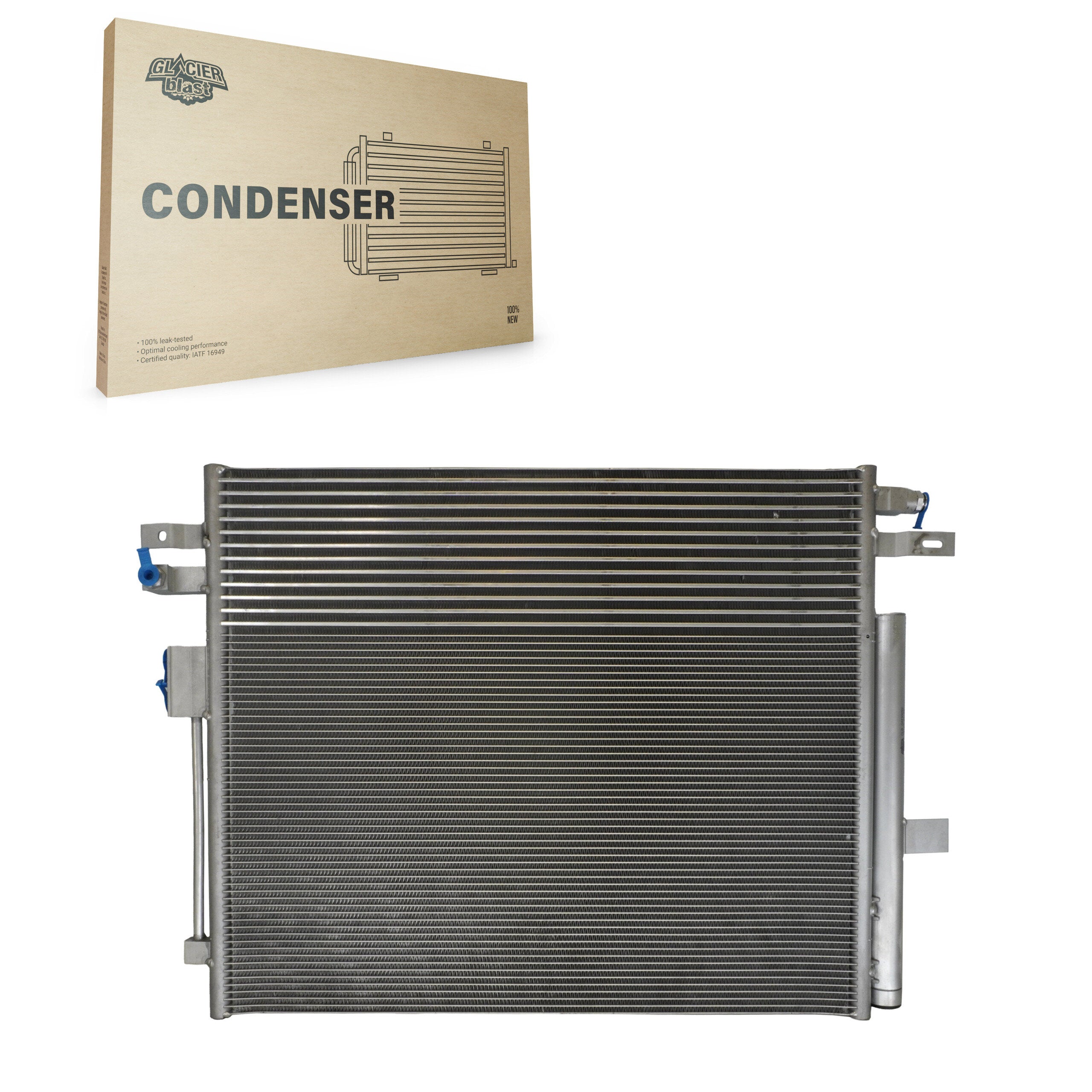 Glacier Blast GLB-GM30091 A/C Condenser for 2016-2022 Chevrolet Colorado, GMC Canyon - N/A