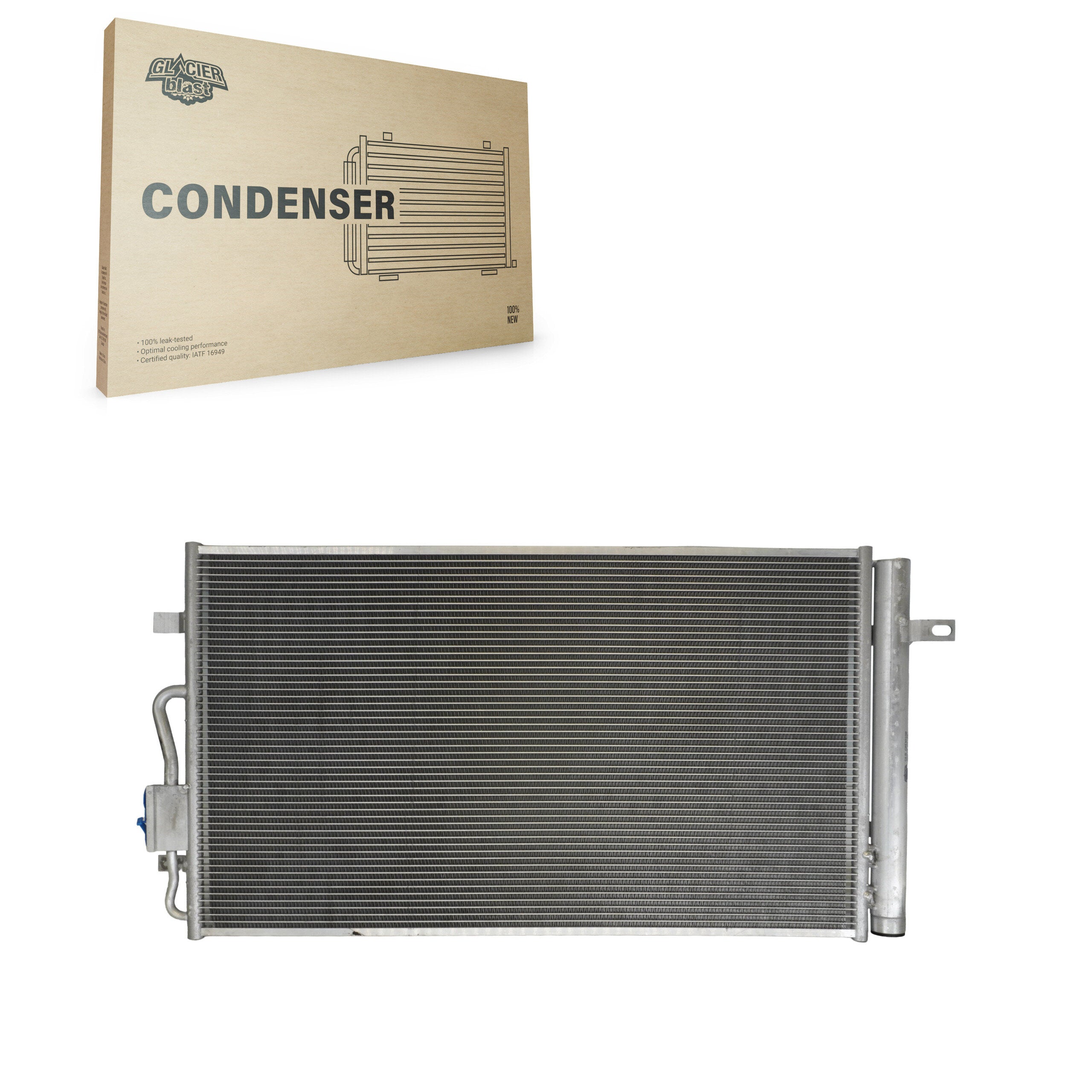 Glacier Blast GLB-GM30108 A/C Condenser for 2017-2023 Chevrolet Bolt EUV, Chevrolet Bolt EV - N/A